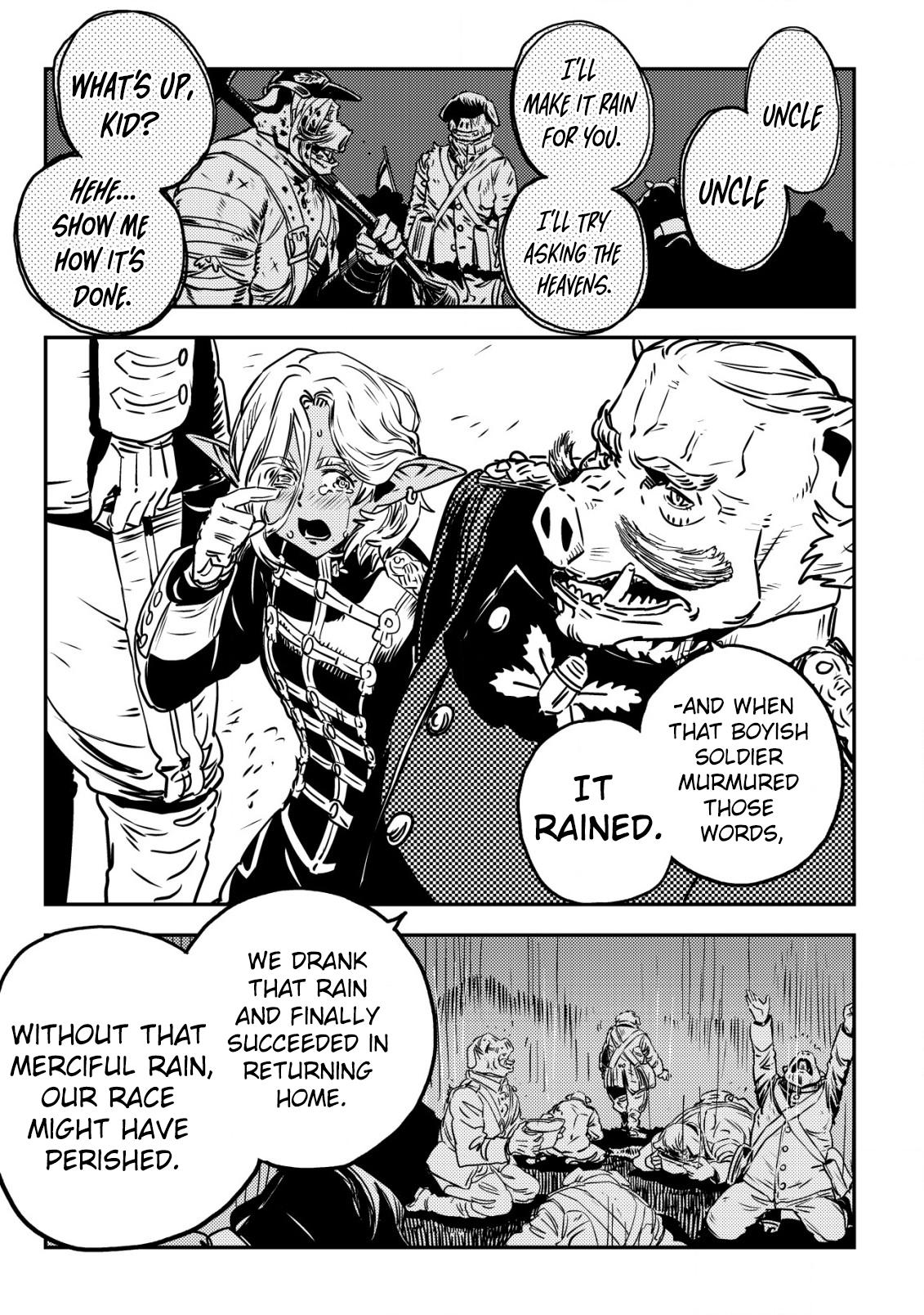 Orcsen Oukokushi ~Yaban na Orc no Kuni wa, Ikanishite Heiwa na Elf no Kuni wo Yakiharau ni Itatta ka~ Chapter 5 page 40 - 