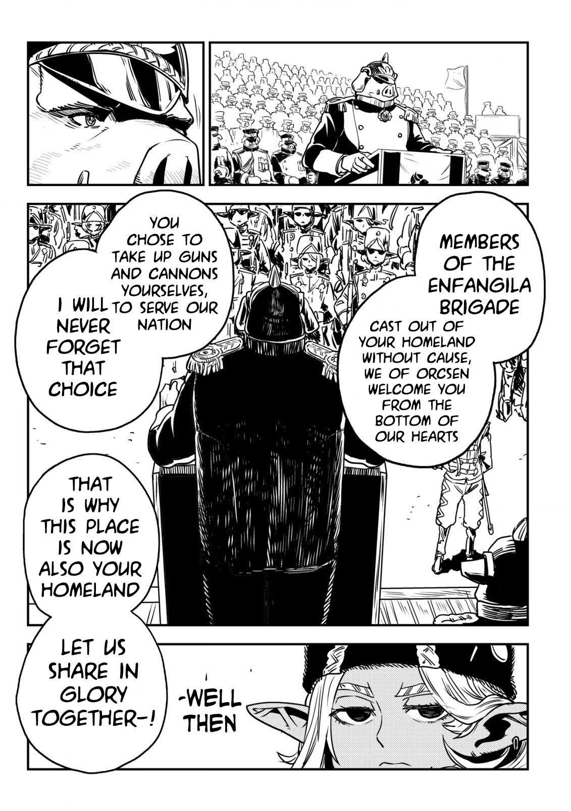 Orcsen Oukokushi ~Yaban na Orc no Kuni wa, Ikanishite Heiwa na Elf no Kuni wo Yakiharau ni Itatta ka~ Chapter 7 page 16 - 
