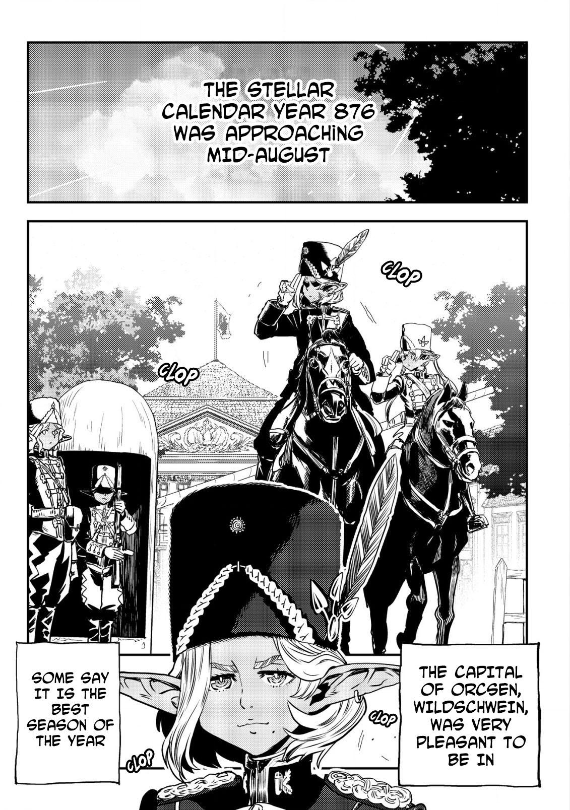 Orcsen Oukokushi ~Yaban na Orc no Kuni wa, Ikanishite Heiwa na Elf no Kuni wo Yakiharau ni Itatta ka~ Chapter 8 page 2 - 