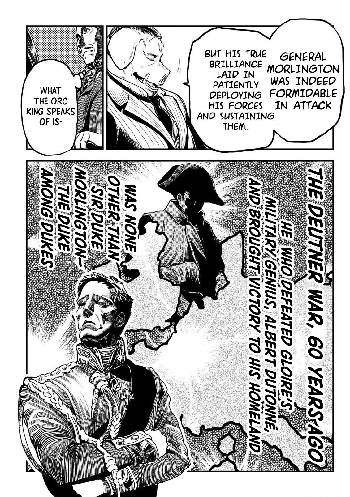 Orcsen Oukokushi ~Yaban na Orc no Kuni wa, Ikanishite Heiwa na Elf no Kuni wo Yakiharau ni Itatta ka~ Chapter 8 page 13 - 