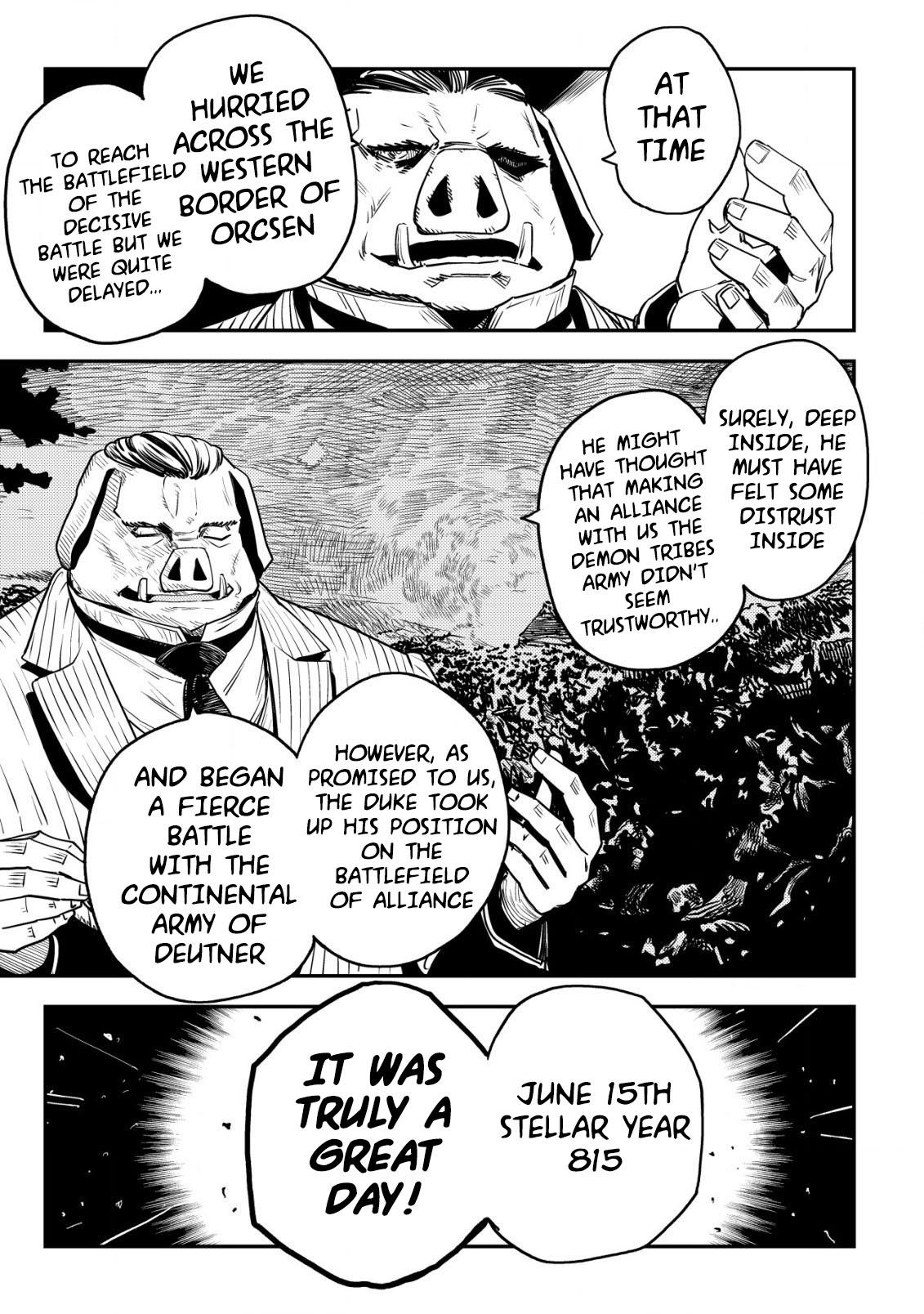 Orcsen Oukokushi ~Yaban na Orc no Kuni wa, Ikanishite Heiwa na Elf no Kuni wo Yakiharau ni Itatta ka~ Chapter 8 page 14 - 