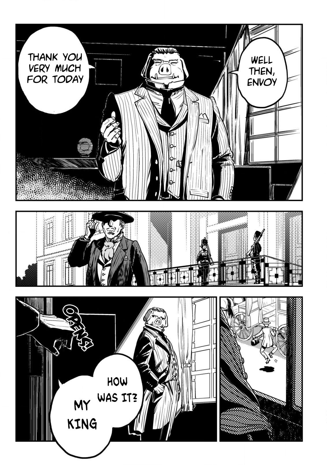 Orcsen Oukokushi ~Yaban na Orc no Kuni wa, Ikanishite Heiwa na Elf no Kuni wo Yakiharau ni Itatta ka~ Chapter 8 page 28 - 