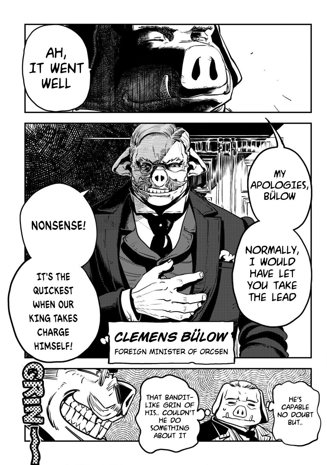 Orcsen Oukokushi ~Yaban na Orc no Kuni wa, Ikanishite Heiwa na Elf no Kuni wo Yakiharau ni Itatta ka~ Chapter 8 page 29 - 