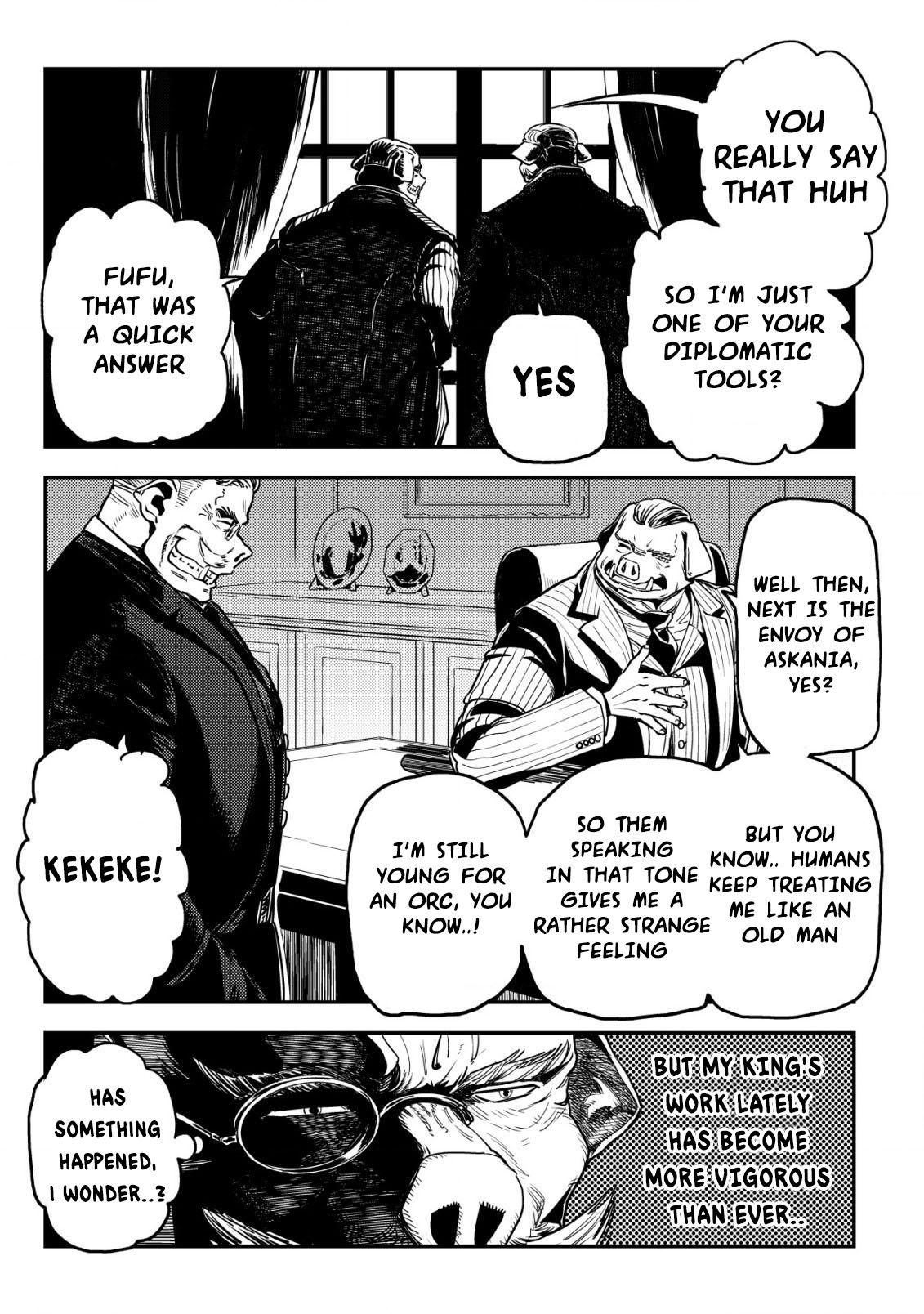 Orcsen Oukokushi ~Yaban na Orc no Kuni wa, Ikanishite Heiwa na Elf no Kuni wo Yakiharau ni Itatta ka~ Chapter 8 page 30 - 