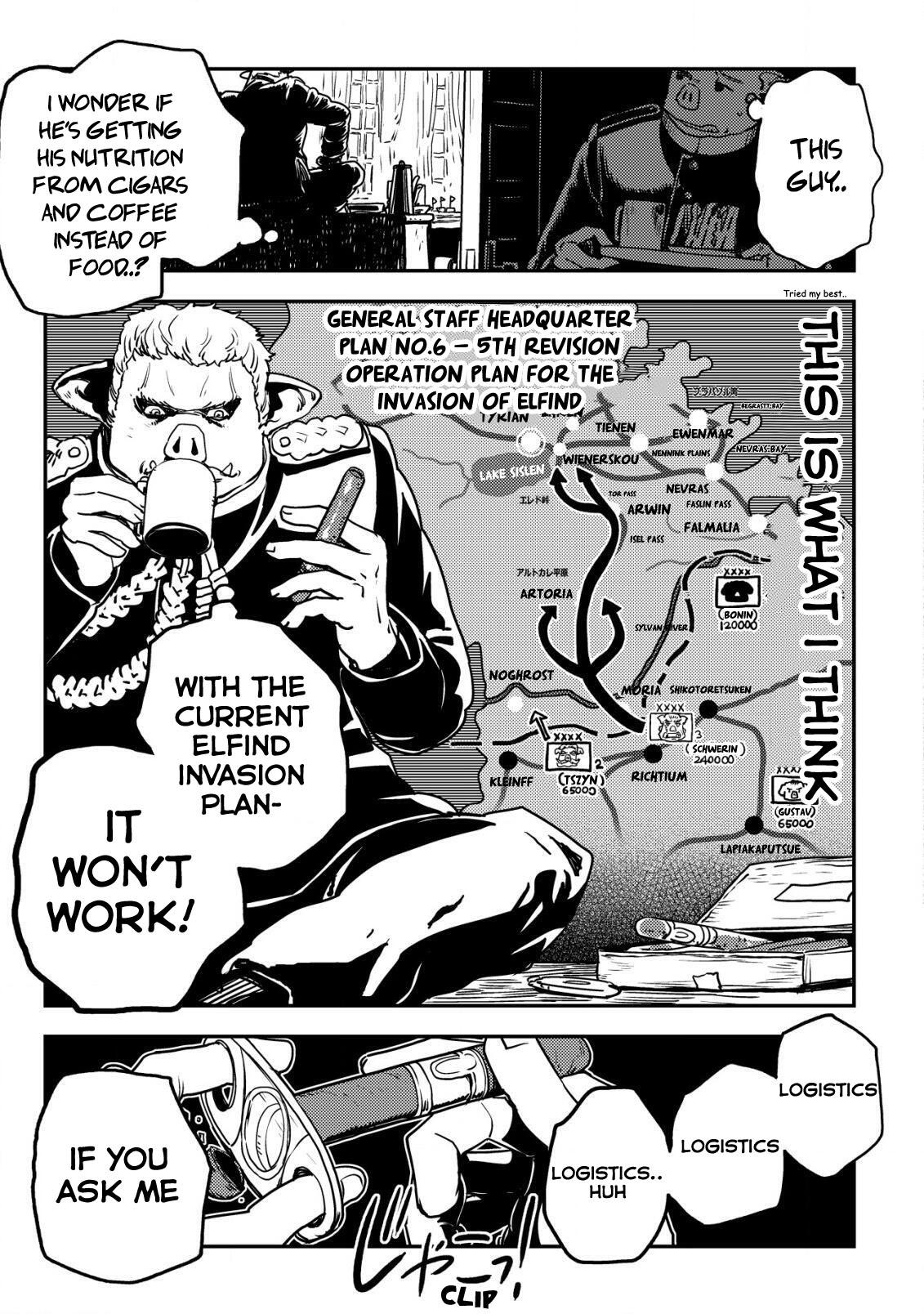 Orcsen Oukokushi ~Yaban na Orc no Kuni wa, Ikanishite Heiwa na Elf no Kuni wo Yakiharau ni Itatta ka~ Chapter 9 page 28 - 