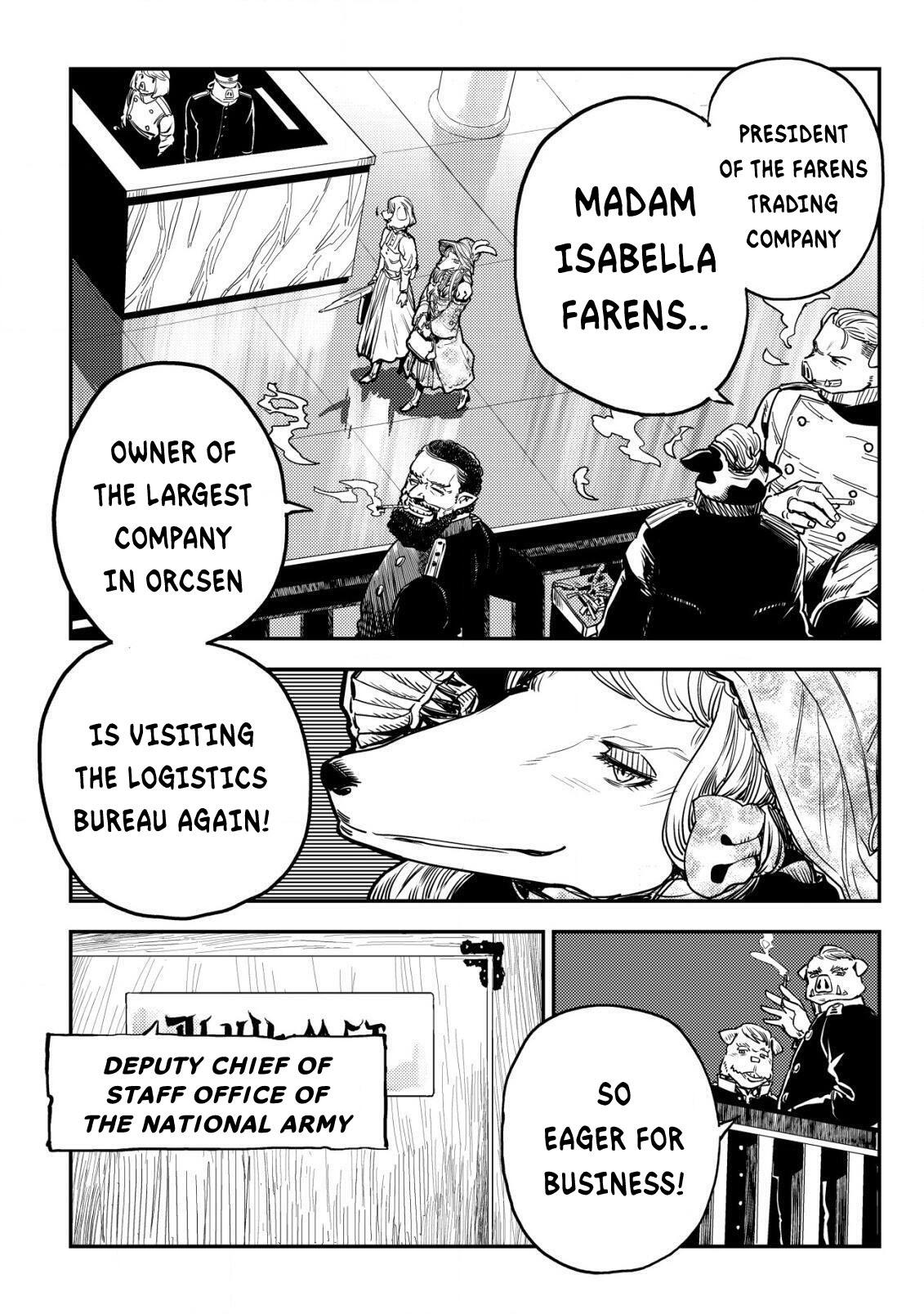 Orcsen Oukokushi ~Yaban na Orc no Kuni wa, Ikanishite Heiwa na Elf no Kuni wo Yakiharau ni Itatta ka~ Chapter 9 page 5 - 