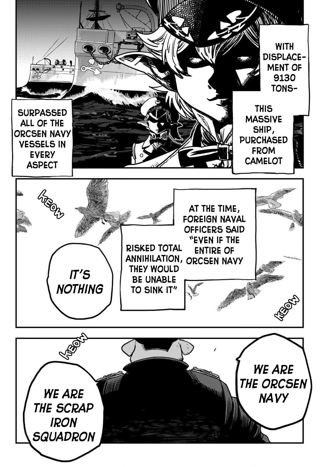 Orcsen Oukokushi ~Yaban na Orc no Kuni wa, Ikanishite Heiwa na Elf no Kuni wo Yakiharau ni Itatta ka~ Chapter 9 page 44 - 