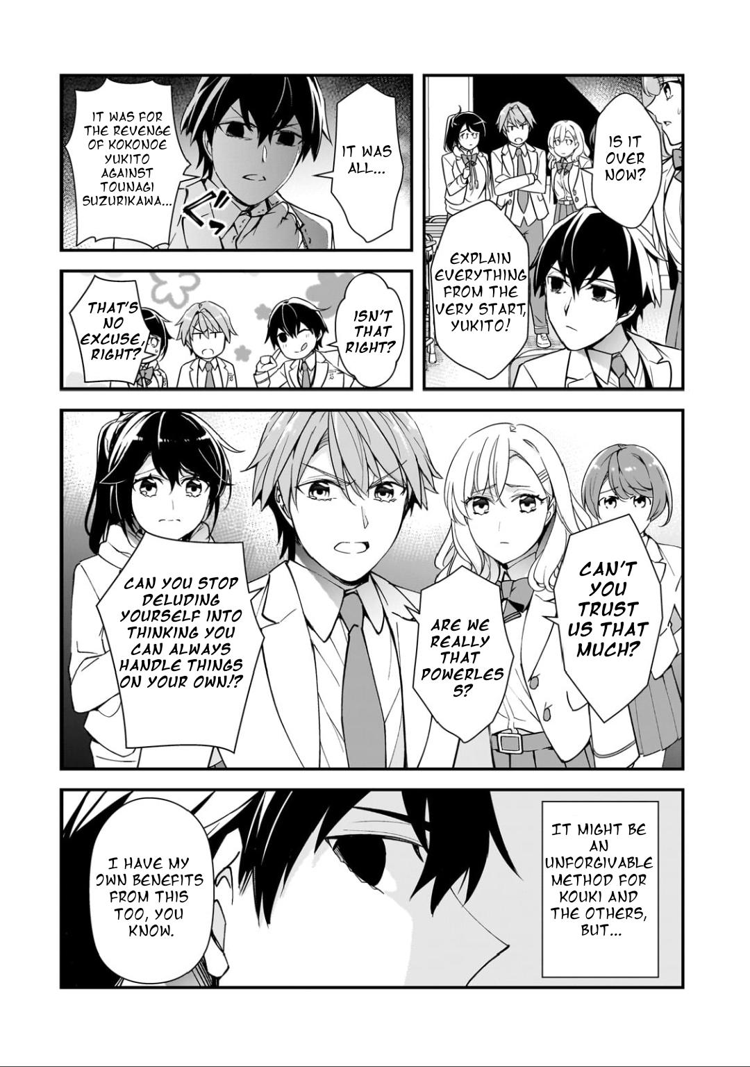 Ore ni Trauma wo Ataeta Joshi-tachi ga Chirachira Mitekuru kedo, Zannen desu ga Teokure desu Chapter 14.1 page 11 - 