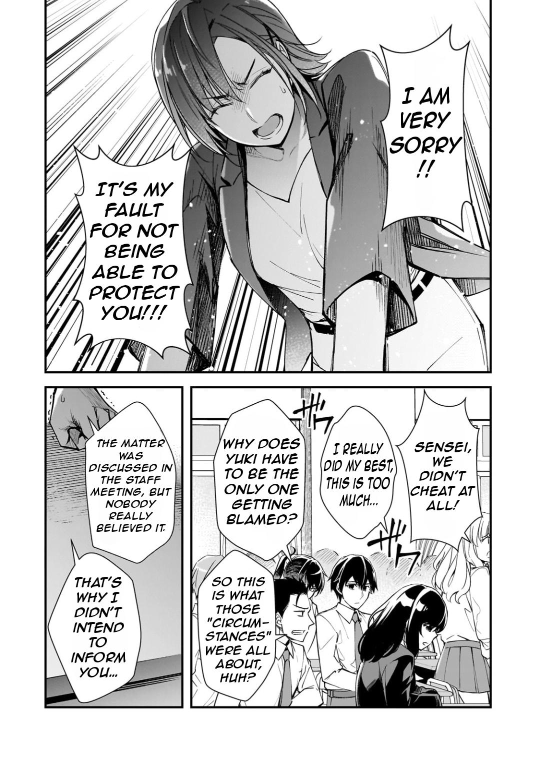 Ore ni Trauma wo Ataeta Joshi-tachi ga Chirachira Mitekuru kedo, Zannen desu ga Teokure desu Chapter 22.2 page 13 - 