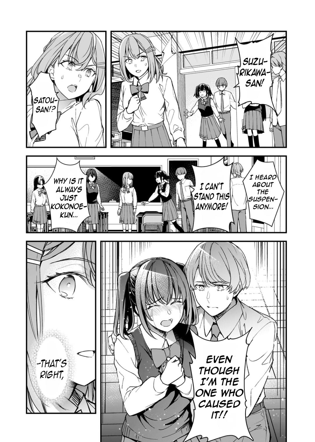 Ore ni Trauma wo Ataeta Joshi-tachi ga Chirachira Mitekuru kedo, Zannen desu ga Teokure desu Chapter 24.2 page 14 - 