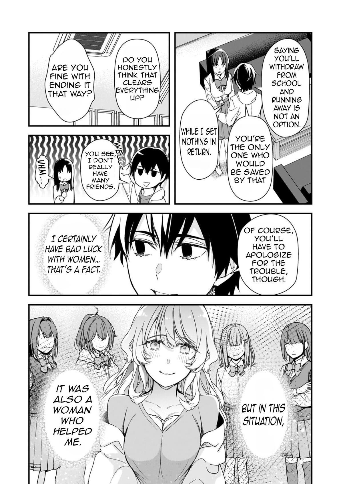 Ore ni Trauma wo Ataeta Joshi-tachi ga Chirachira Mitekuru kedo, Zannen desu ga Teokure desu Chapter 28.2 page 13 - 