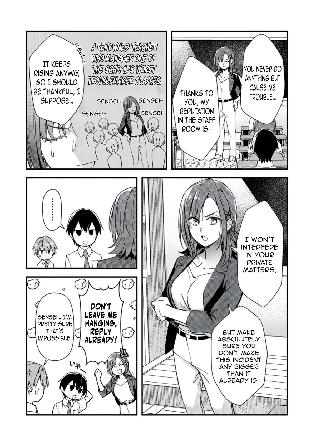 Ore ni Trauma wo Ataeta Joshi-tachi ga Chirachira Mitekuru kedo, Zannen desu ga Teokure desu Chapter 32.1 page 13 - 