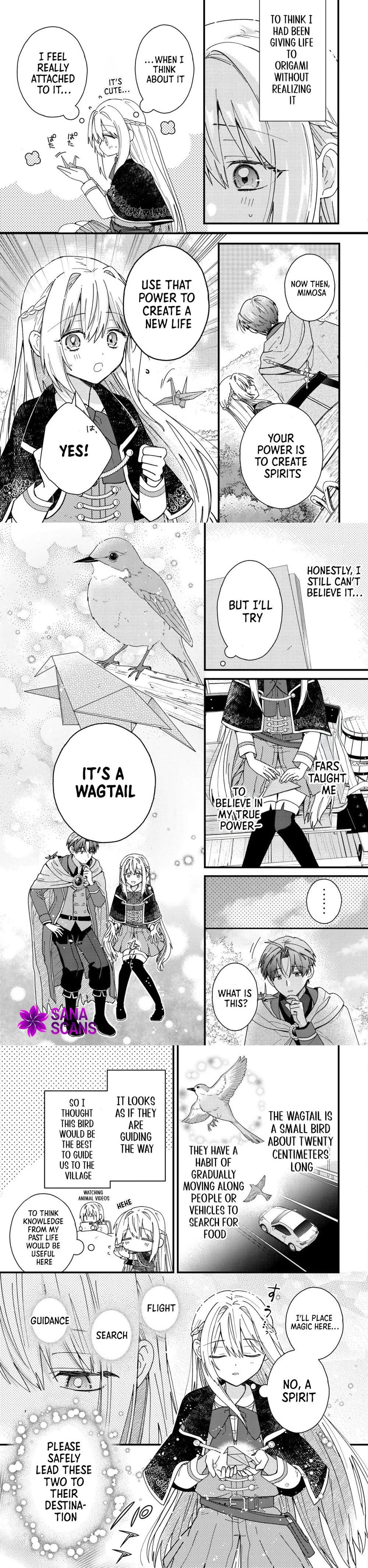 Origami Shokunin Mimosa no Nikkichou: Byoujaku Datta Watashi wa Isekai ni Tensei Shite Kenkou na Karada o Te ni Ireta node, Zense de Dekinakatta Ongaeshi no Tabi ni Deru Chapter 2 page 6 - 