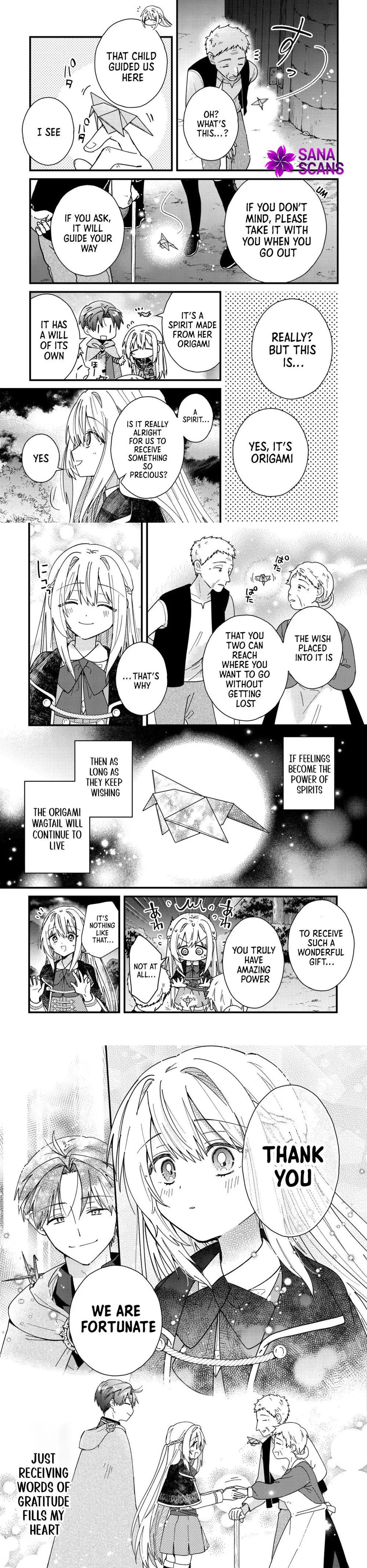 Origami Shokunin Mimosa no Nikkichou: Byoujaku Datta Watashi wa Isekai ni Tensei Shite Kenkou na Karada o Te ni Ireta node, Zense de Dekinakatta Ongaeshi no Tabi ni Deru Chapter 2 page 9 - 