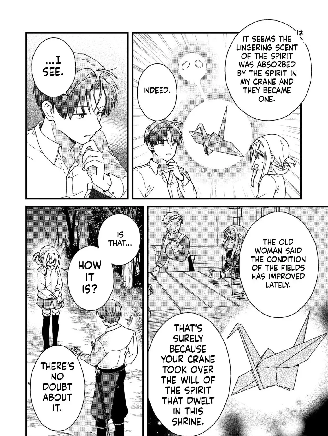 Origami Shokunin Mimosa no Nikkichou: Byoujaku Datta Watashi wa Isekai ni Tensei Shite Kenkou na Karada o Te ni Ireta node, Zense de Dekinakatta Ongaeshi no Tabi ni Deru Chapter 3 page 46 - 