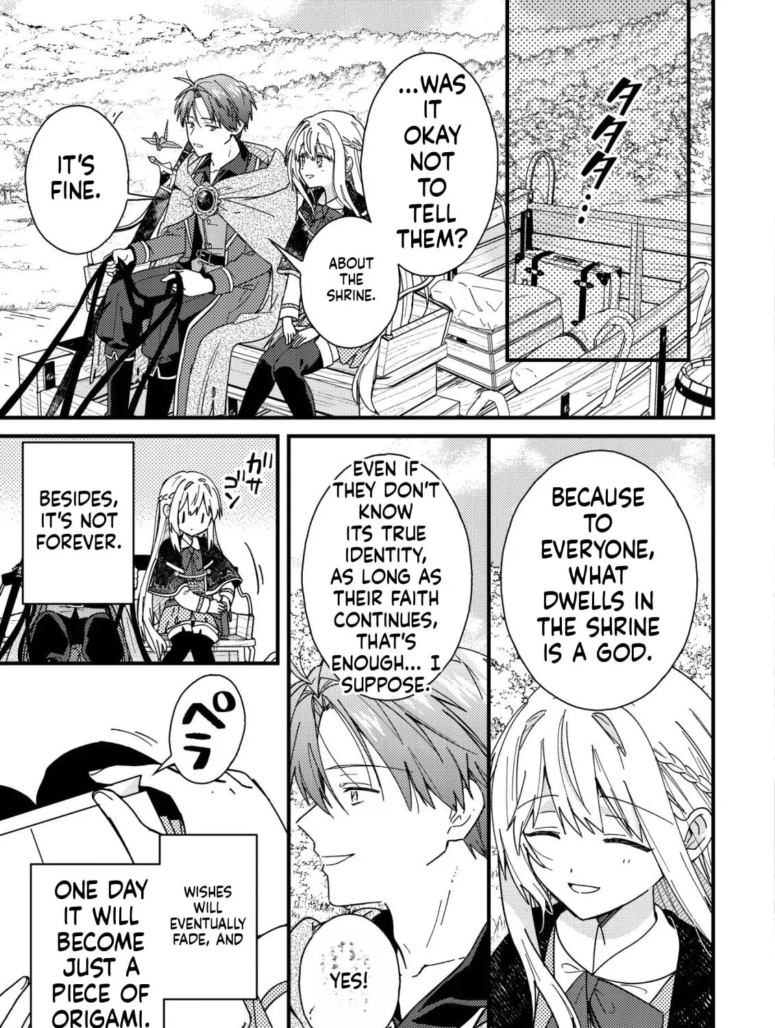 Origami Shokunin Mimosa no Nikkichou: Byoujaku Datta Watashi wa Isekai ni Tensei Shite Kenkou na Karada o Te ni Ireta node, Zense de Dekinakatta Ongaeshi no Tabi ni Deru Chapter 3 page 56 - 