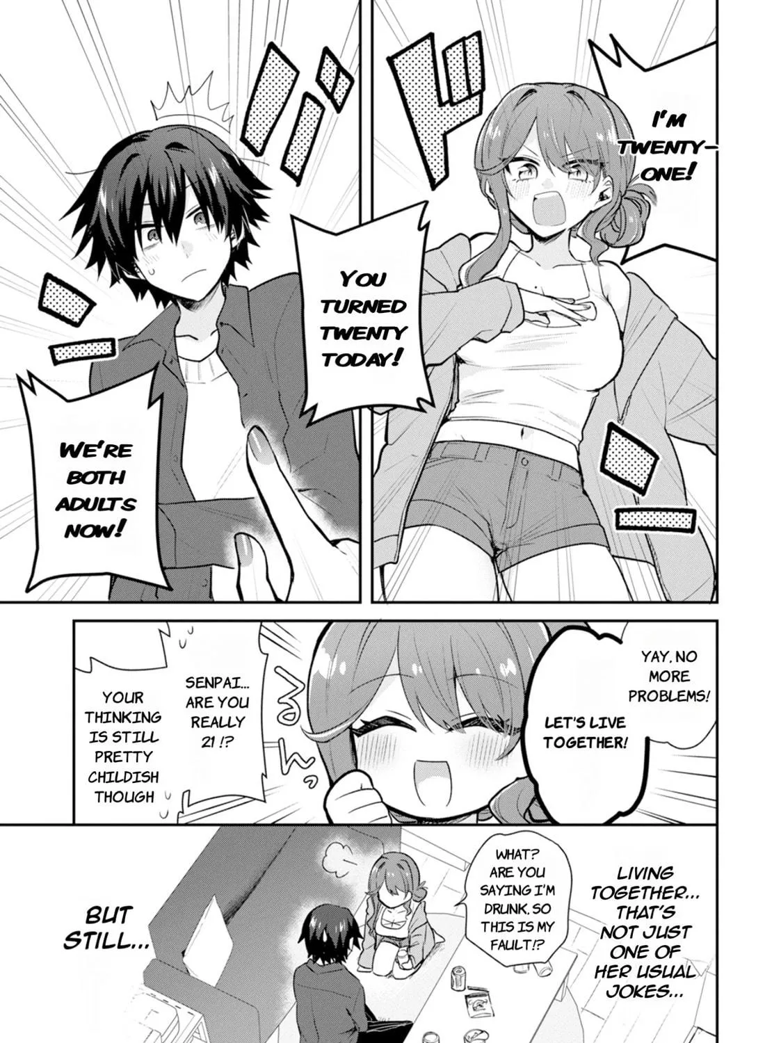 Osake to Senpai Kanojo to no Amaama Doukyo Lovecome wa Nijuusai ni Natte kara Chapter 1 page 10 - 