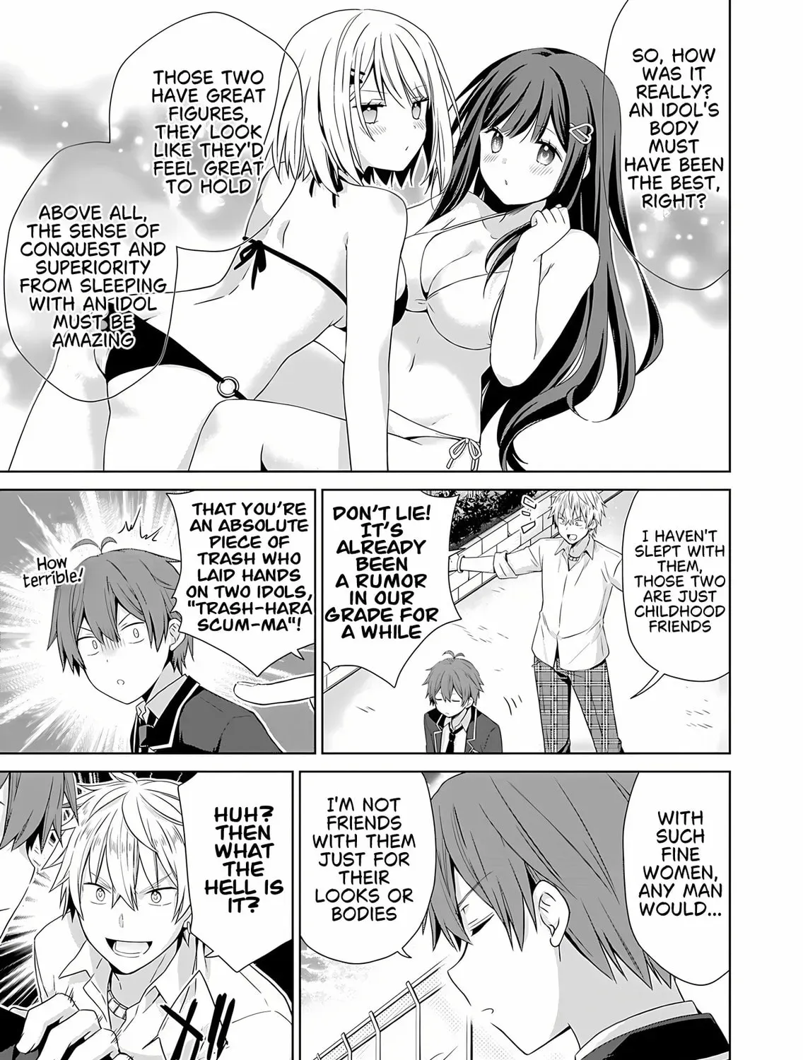 Osananajimi-tachi ga Ninki Idol ni Natta: Amaama na Kanojo-tachi wa Ore ni Mitsuide Kureteiru Chapter 1 page 55 - 
