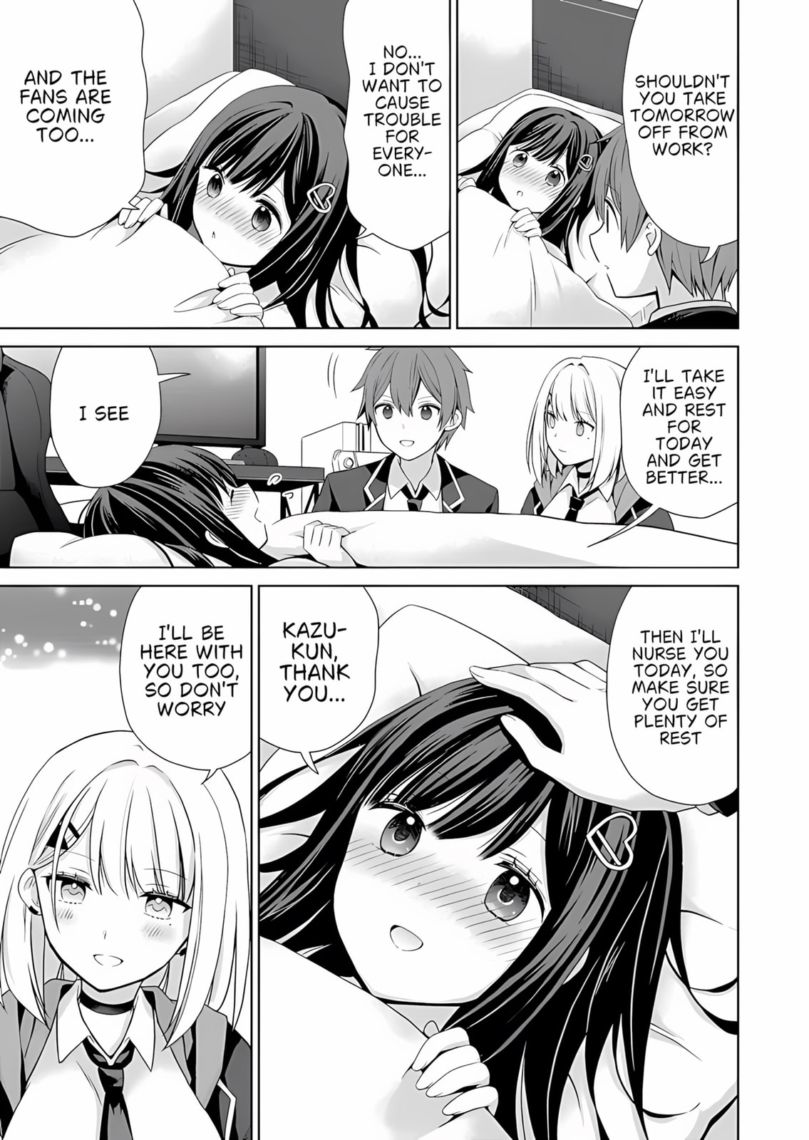 Osananajimi-tachi ga Ninki Idol ni Natta: Amaama na Kanojo-tachi wa Ore ni Mitsuide Kureteiru Chapter 2.1 page 12 - 