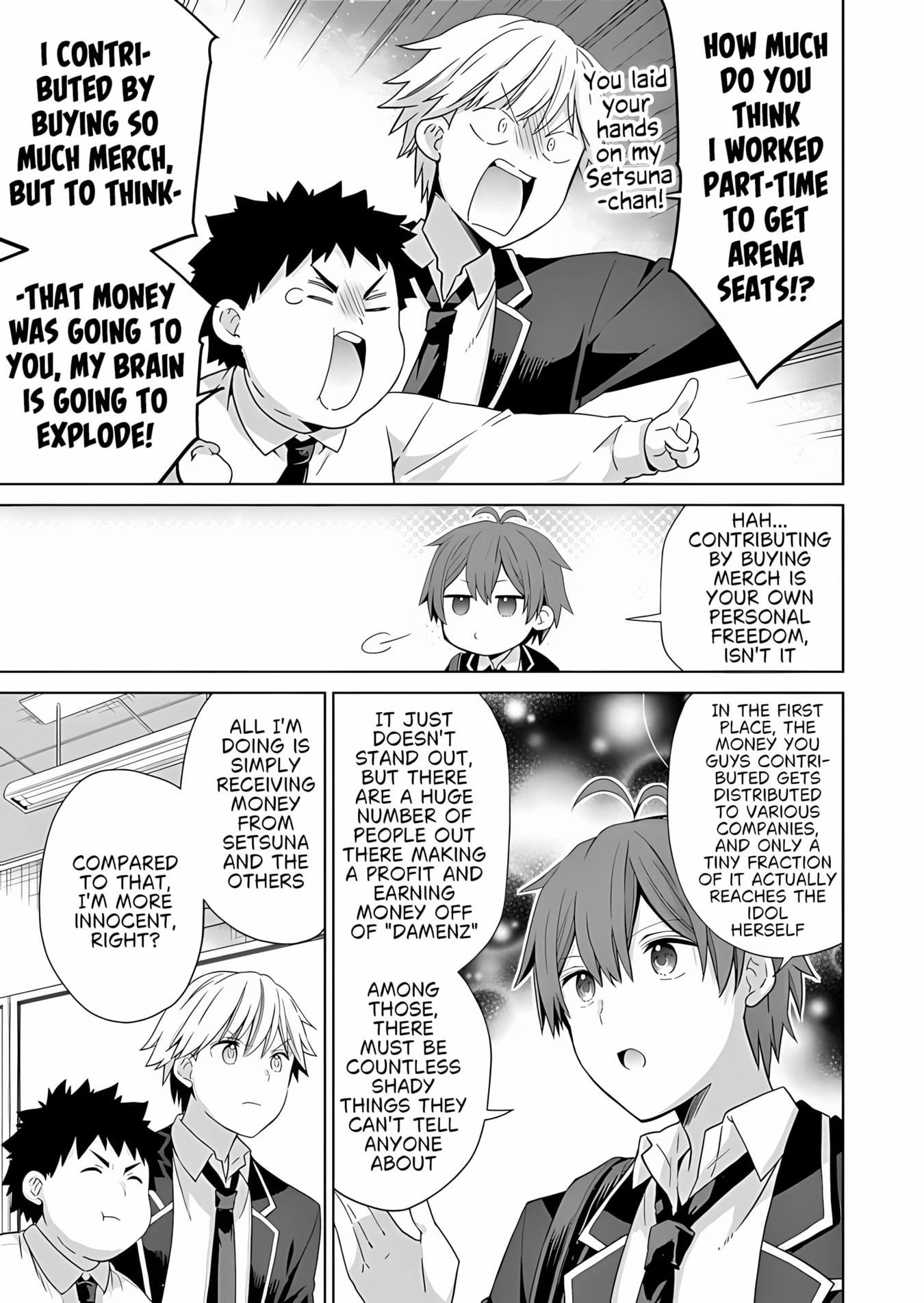 Osananajimi-tachi ga Ninki Idol ni Natta: Amaama na Kanojo-tachi wa Ore ni Mitsuide Kureteiru Chapter 3.2 page 2 - 