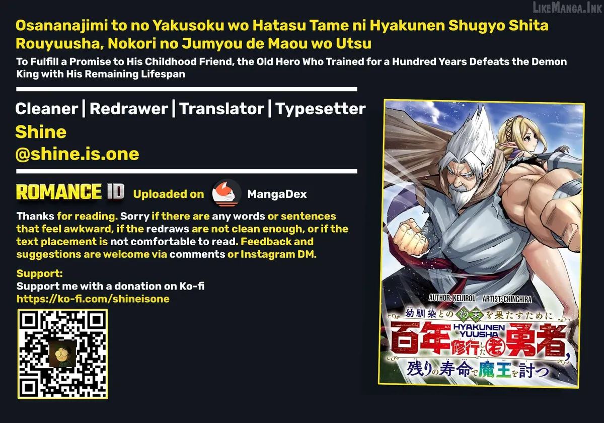Osananajimi to no Yakusoku wo Hatasu Tame ni Hyakunen Shugyo Shita Rouyuusha, Nokori no Jumyou de Maou wo Utsu Chapter 1 page 72 - 