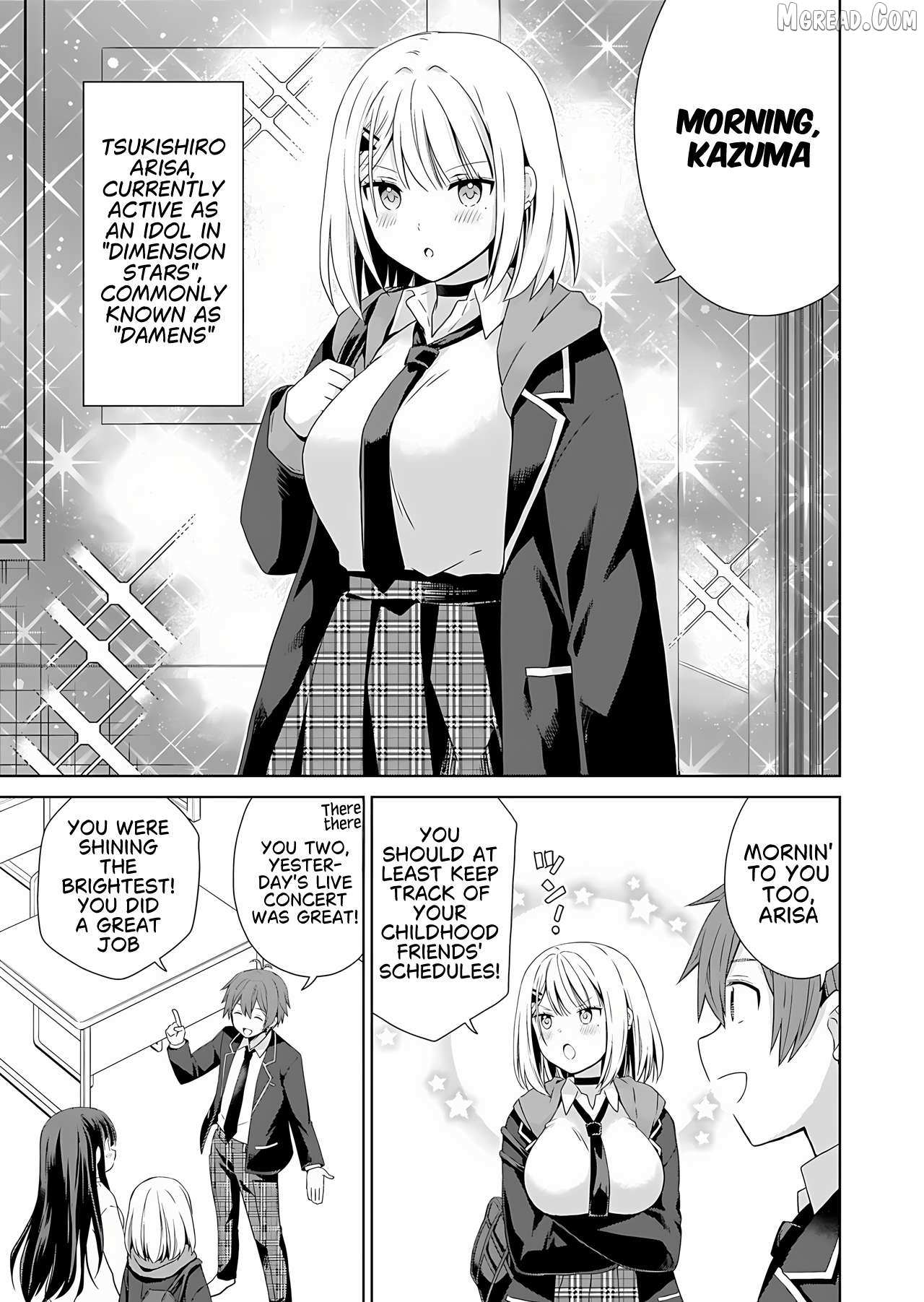 Osananajimitachi ga Ninki Idol ni Natta: Amama na Kanojotachi wa Ore ni Mitsuide Kureteiru Chapter 1 page 10 - 