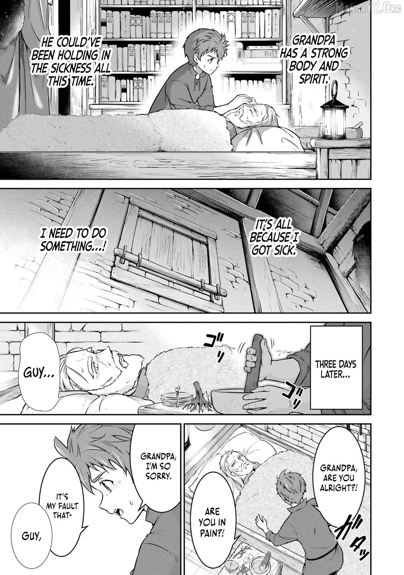 Ossan Boukensha no Okureta Eiyuu-tan  Kansha no Suburi o 1 nichi 1 man Kaishite itara, Kensei ga Deshi-iri Shigan ni Yatte Kita Chapter 1 page 31 - 
