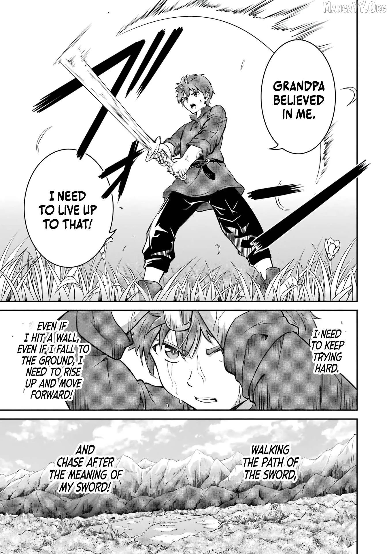 Ossan Boukensha no Okureta Eiyuu-tan  Kansha no Suburi o 1 nichi 1 man Kaishite itara, Kensei ga Deshi-iri Shigan ni Yatte Kita Chapter 1 page 35 - 