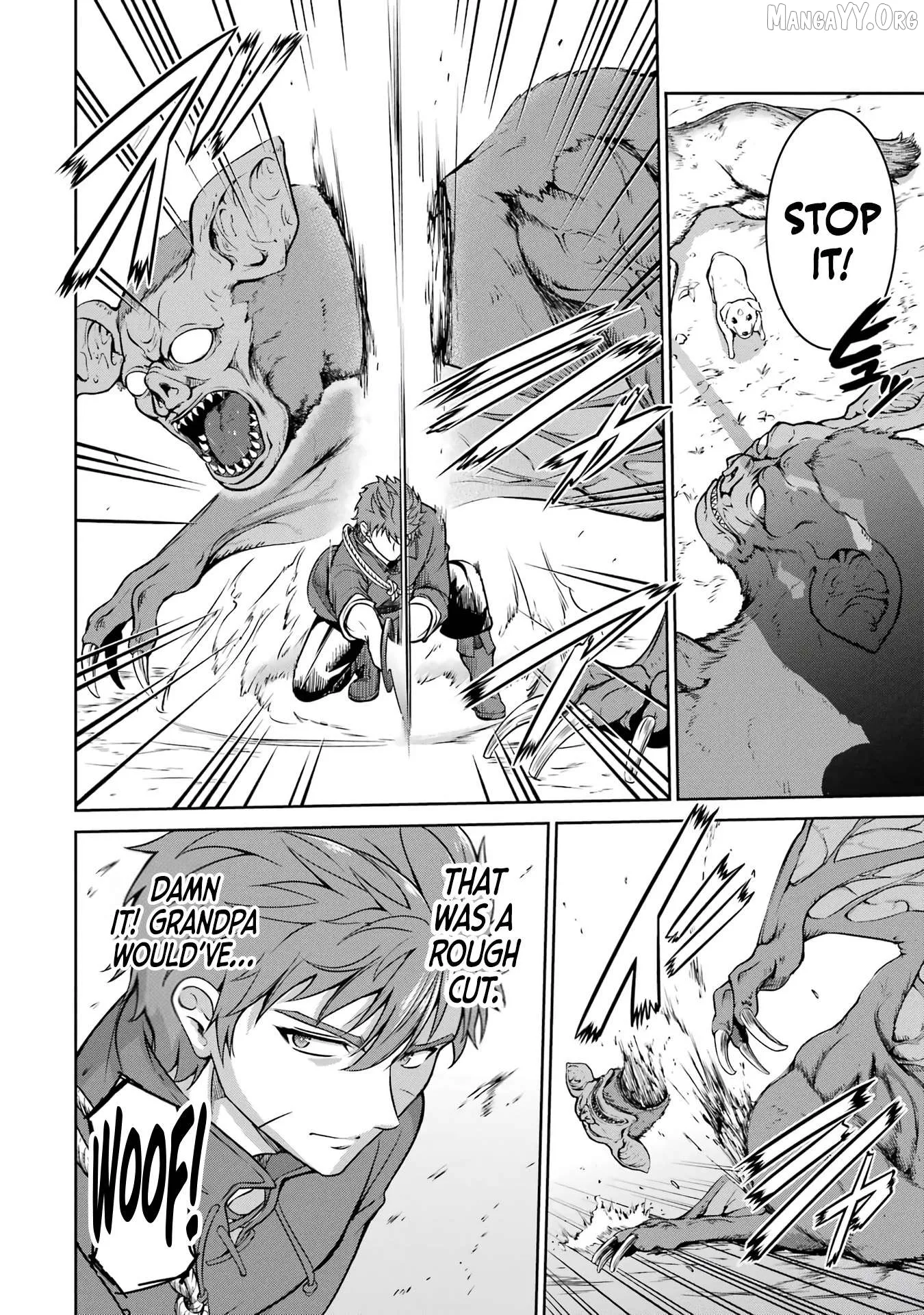 Ossan Boukensha no Okureta Eiyuu-tan  Kansha no Suburi o 1 nichi 1 man Kaishite itara, Kensei ga Deshi-iri Shigan ni Yatte Kita Chapter 1 page 48 - 