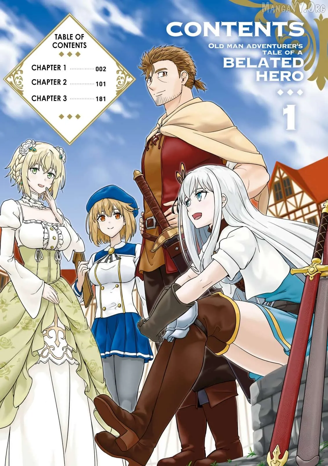 Ossan Boukensha no Okureta Eiyuu-tan  Kansha no Suburi o 1 nichi 1 man Kaishite itara, Kensei ga Deshi-iri Shigan ni Yatte Kita Chapter 1 page 6 - 