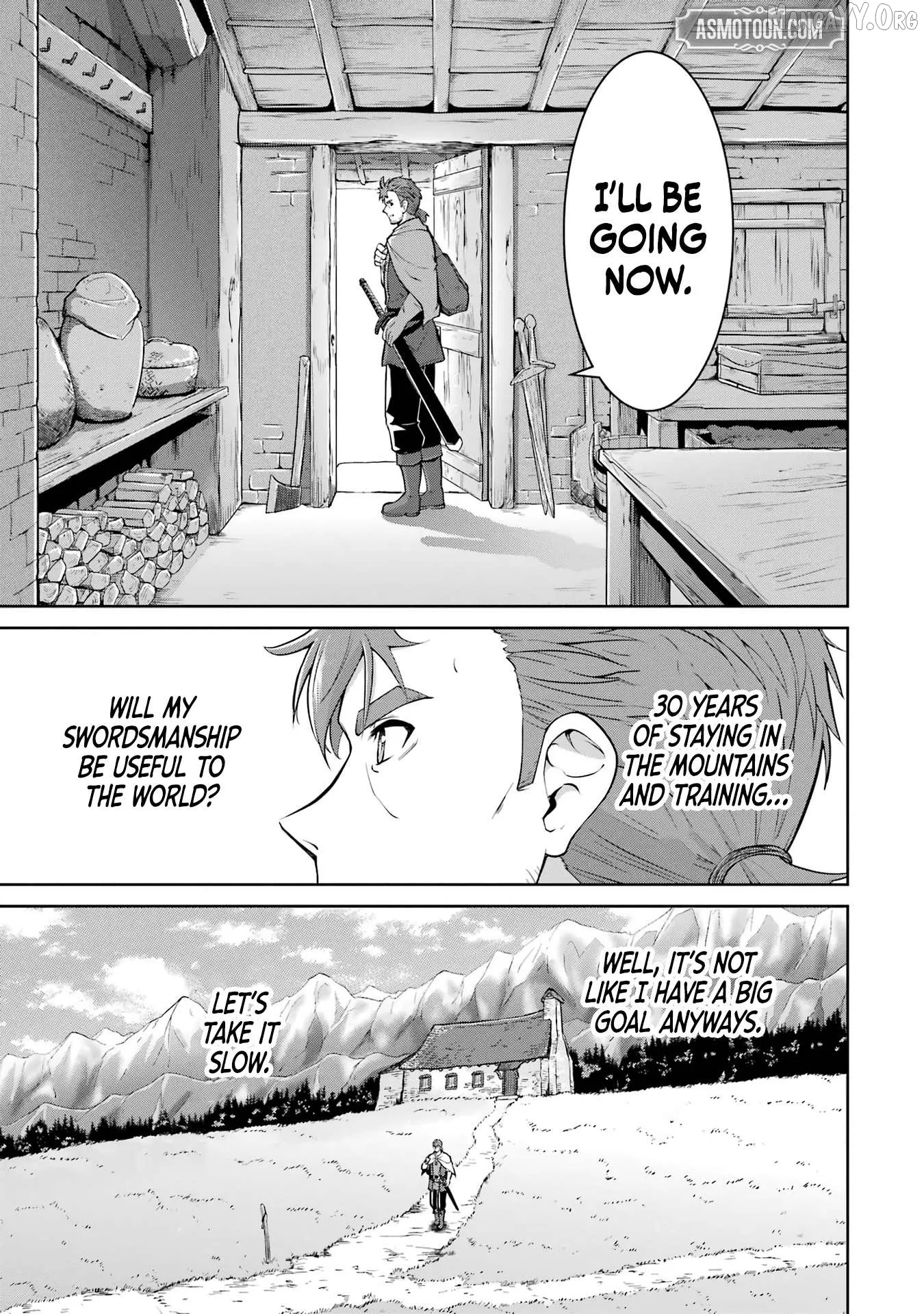 Ossan Boukensha no Okureta Eiyuu-tan  Kansha no Suburi o 1 nichi 1 man Kaishite itara, Kensei ga Deshi-iri Shigan ni Yatte Kita Chapter 1 page 62 - 