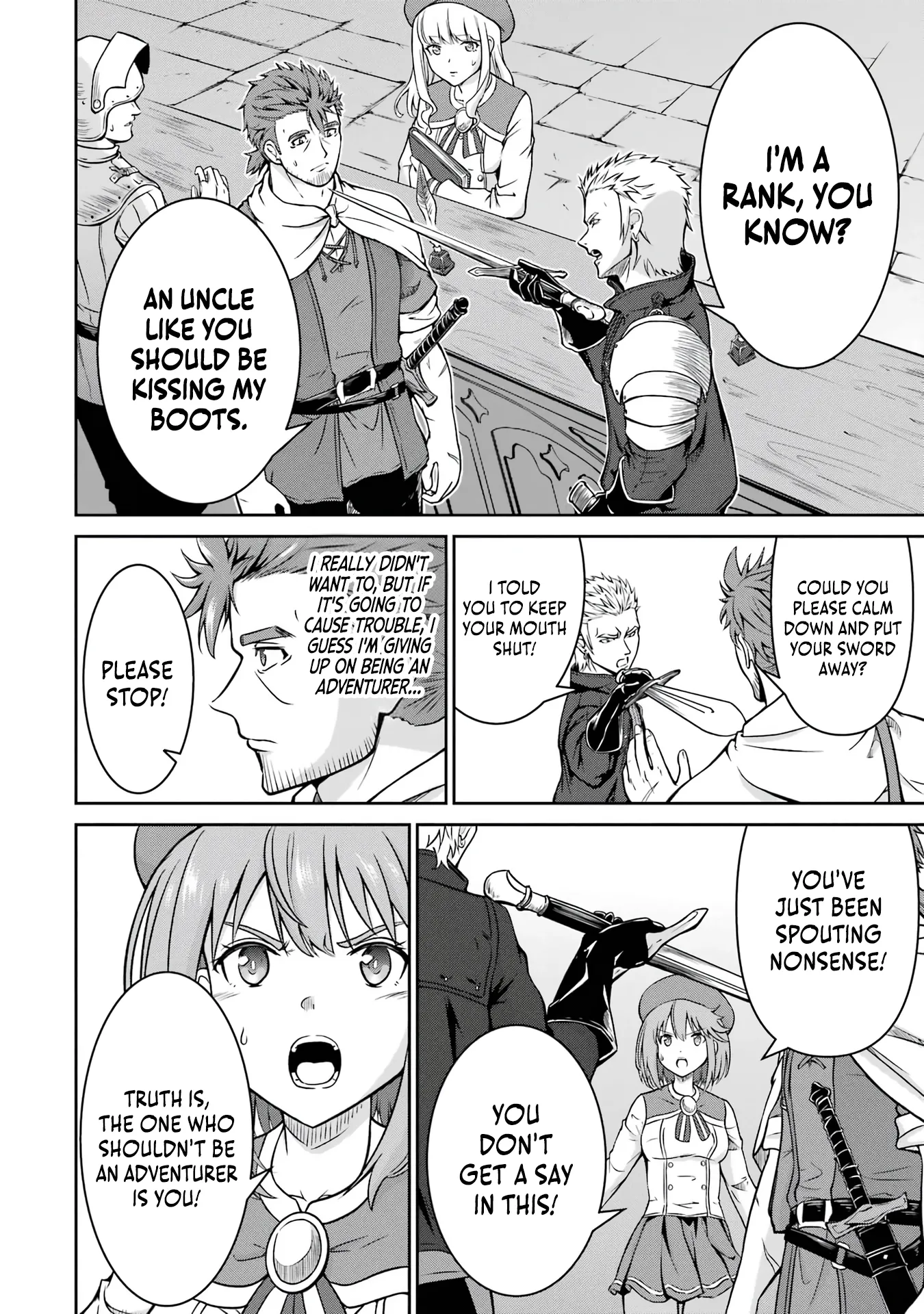 Ossan Boukensha no Okureta Eiyuu-tan  Kansha no Suburi o 1 nichi 1 man Kaishite itara, Kensei ga Deshi-iri Shigan ni Yatte Kita Chapter 2 page 14 - 