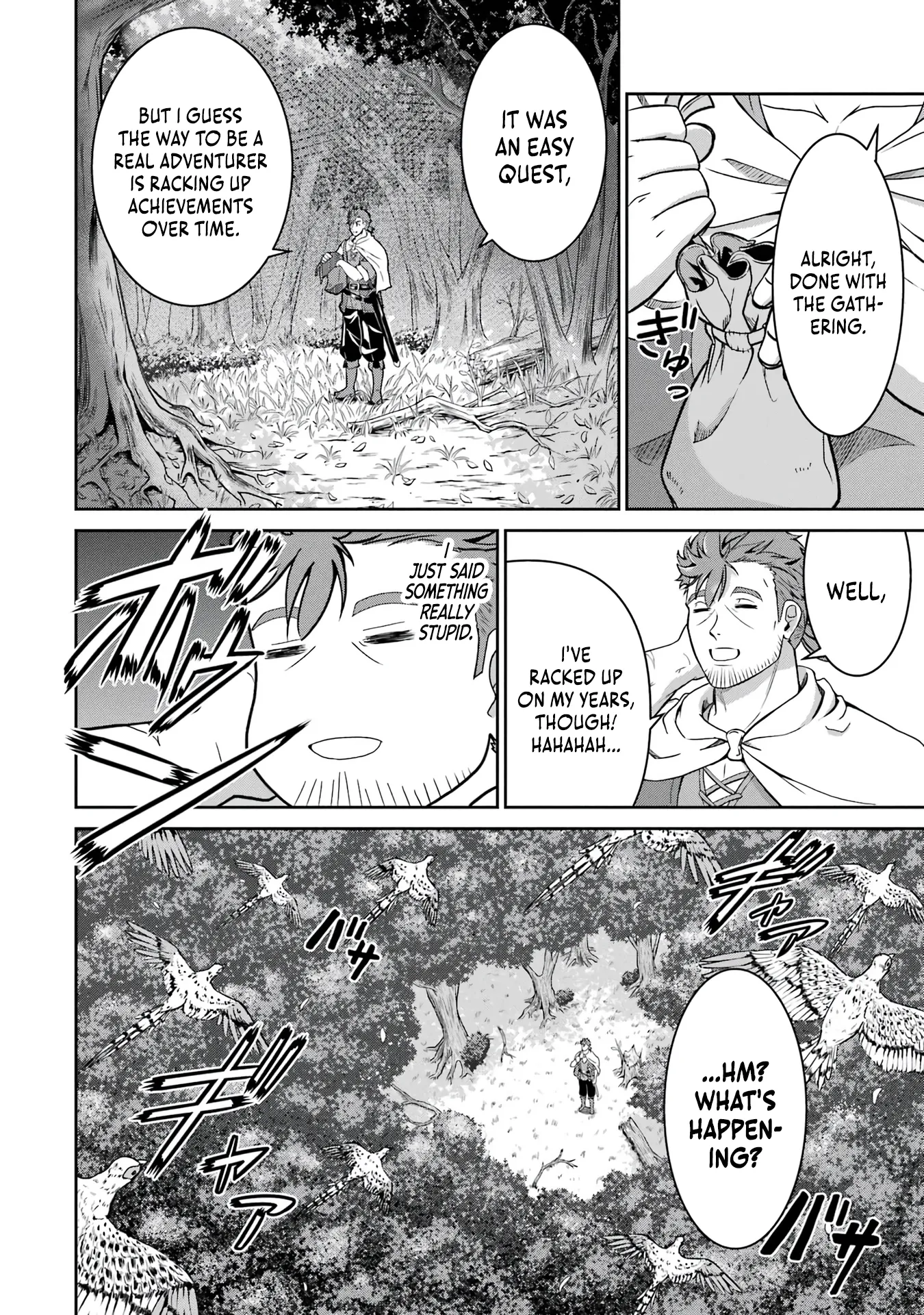 Ossan Boukensha no Okureta Eiyuu-tan  Kansha no Suburi o 1 nichi 1 man Kaishite itara, Kensei ga Deshi-iri Shigan ni Yatte Kita Chapter 2 page 33 - 