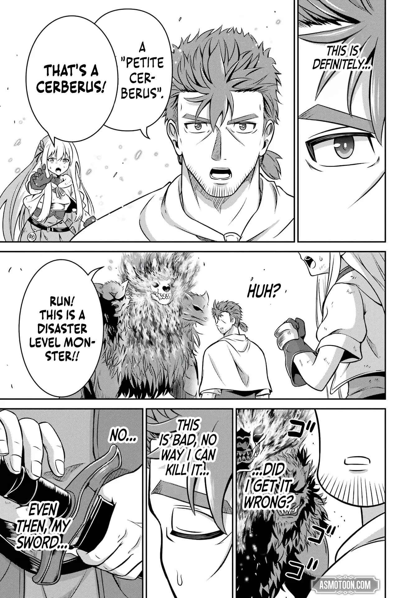 Ossan Boukensha no Okureta Eiyuu-tan  Kansha no Suburi o 1 nichi 1 man Kaishite itara, Kensei ga Deshi-iri Shigan ni Yatte Kita Chapter 2 page 48 - 