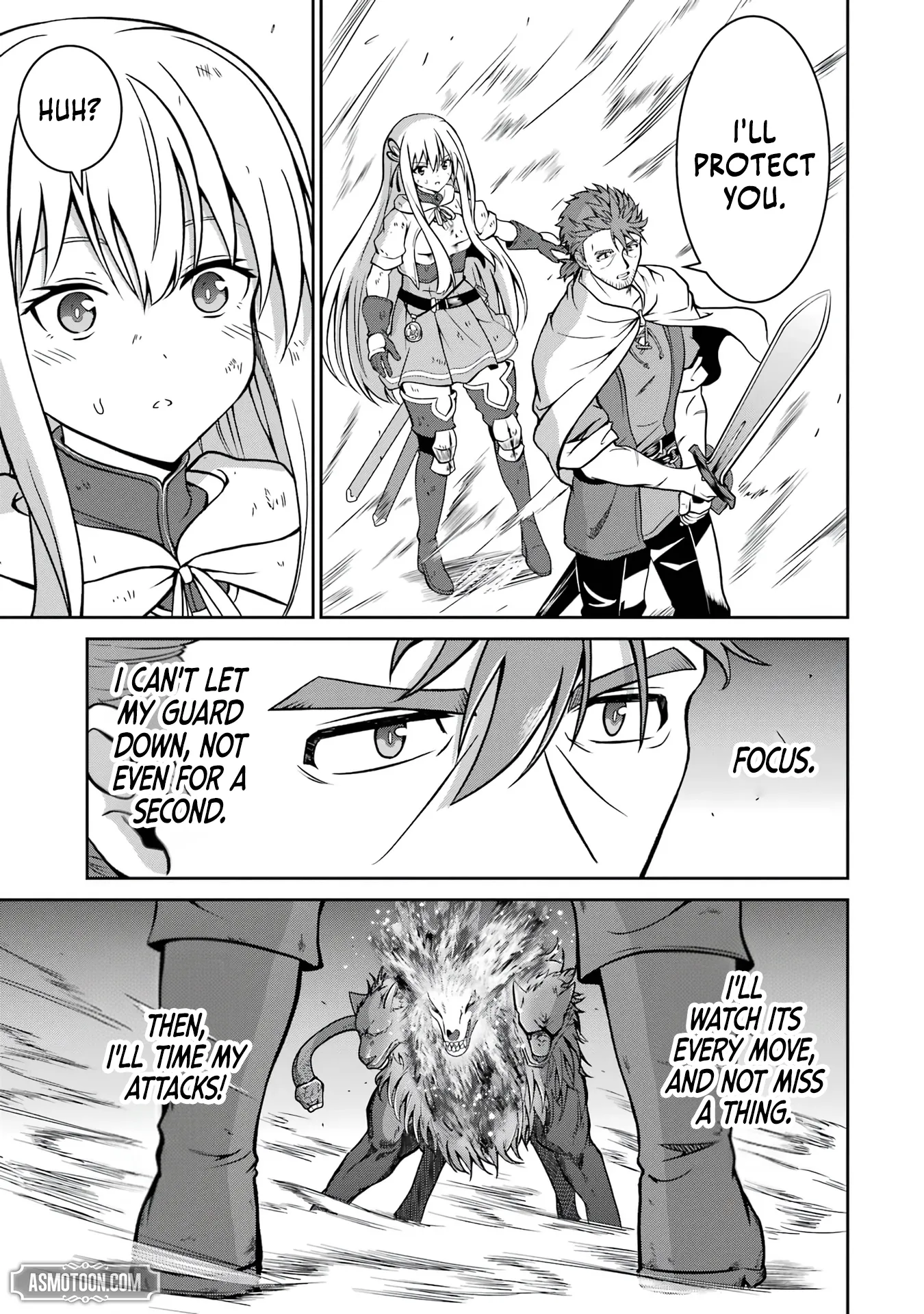 Ossan Boukensha no Okureta Eiyuu-tan  Kansha no Suburi o 1 nichi 1 man Kaishite itara, Kensei ga Deshi-iri Shigan ni Yatte Kita Chapter 2 page 52 - 