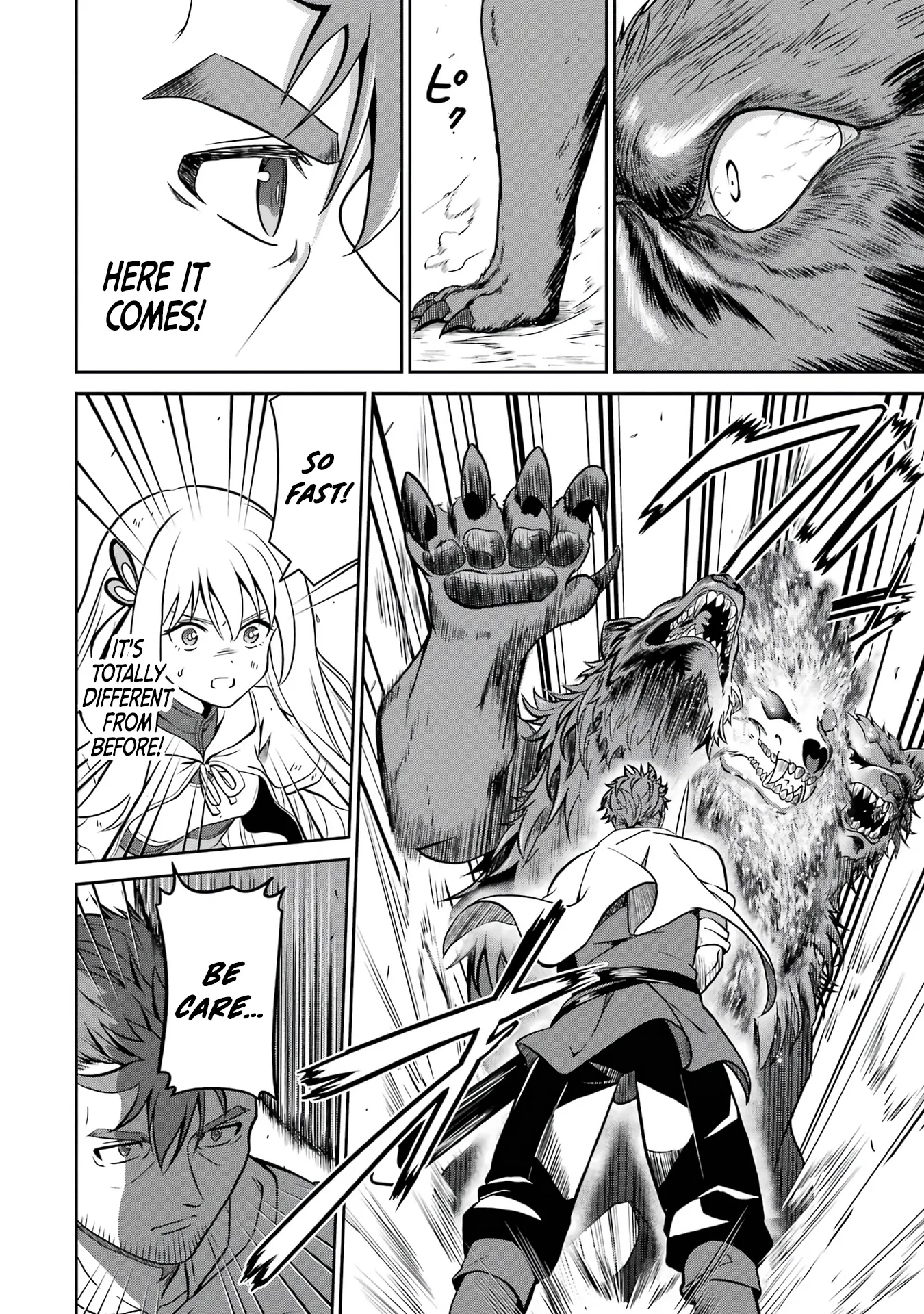 Ossan Boukensha no Okureta Eiyuu-tan  Kansha no Suburi o 1 nichi 1 man Kaishite itara, Kensei ga Deshi-iri Shigan ni Yatte Kita Chapter 2 page 53 - 
