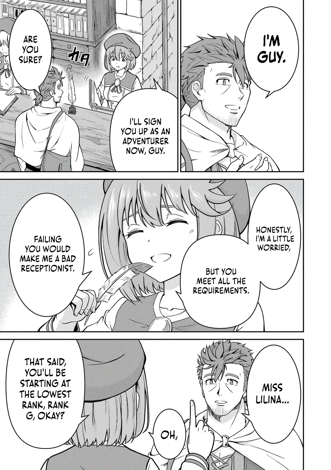Ossan Boukensha no Okureta Eiyuu-tan  Kansha no Suburi o 1 nichi 1 man Kaishite itara, Kensei ga Deshi-iri Shigan ni Yatte Kita Chapter 2 page 7 - 
