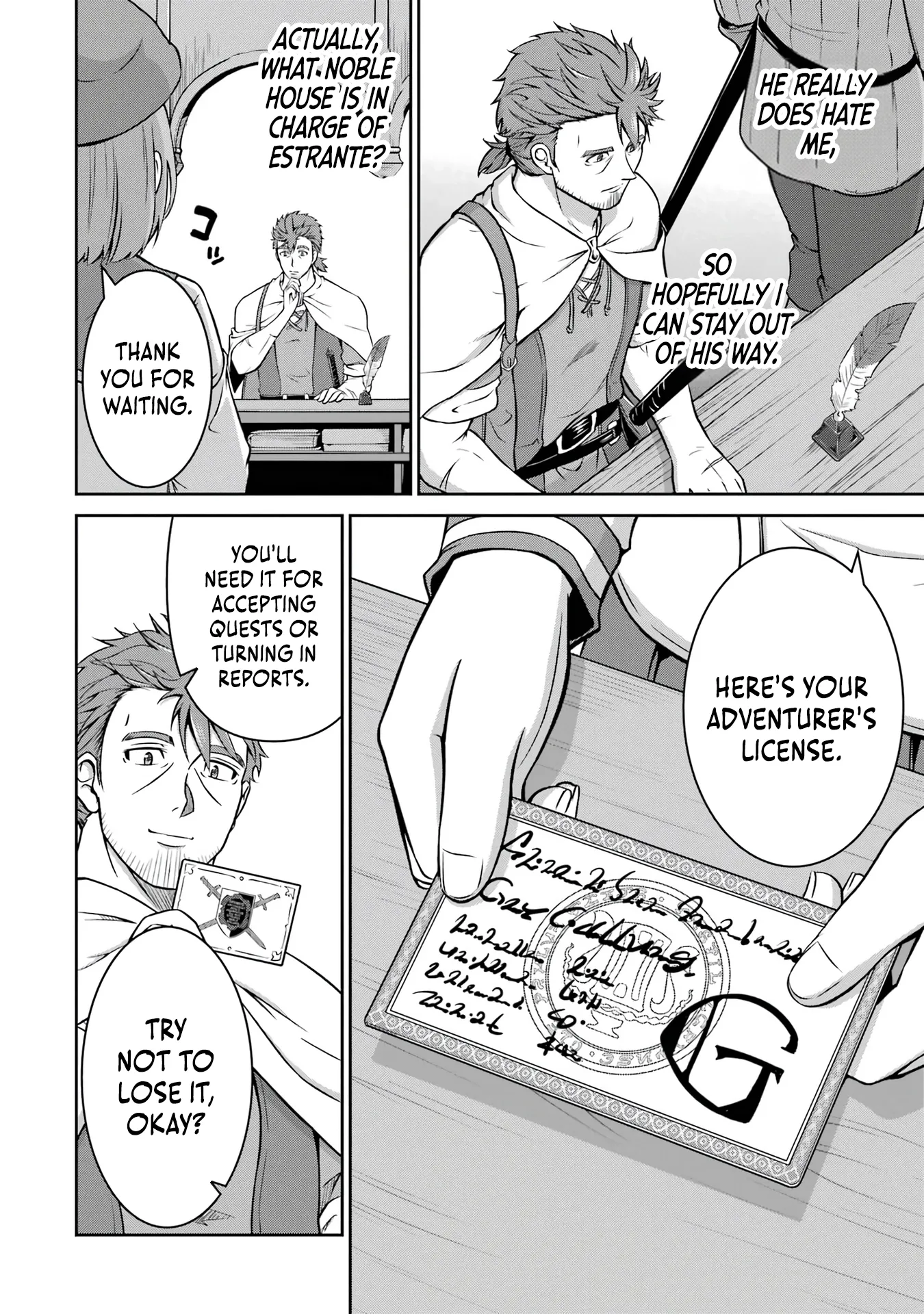 Ossan Boukensha no Okureta Eiyuu-tan  Kansha no Suburi o 1 nichi 1 man Kaishite itara, Kensei ga Deshi-iri Shigan ni Yatte Kita Chapter 2 page 10 - 