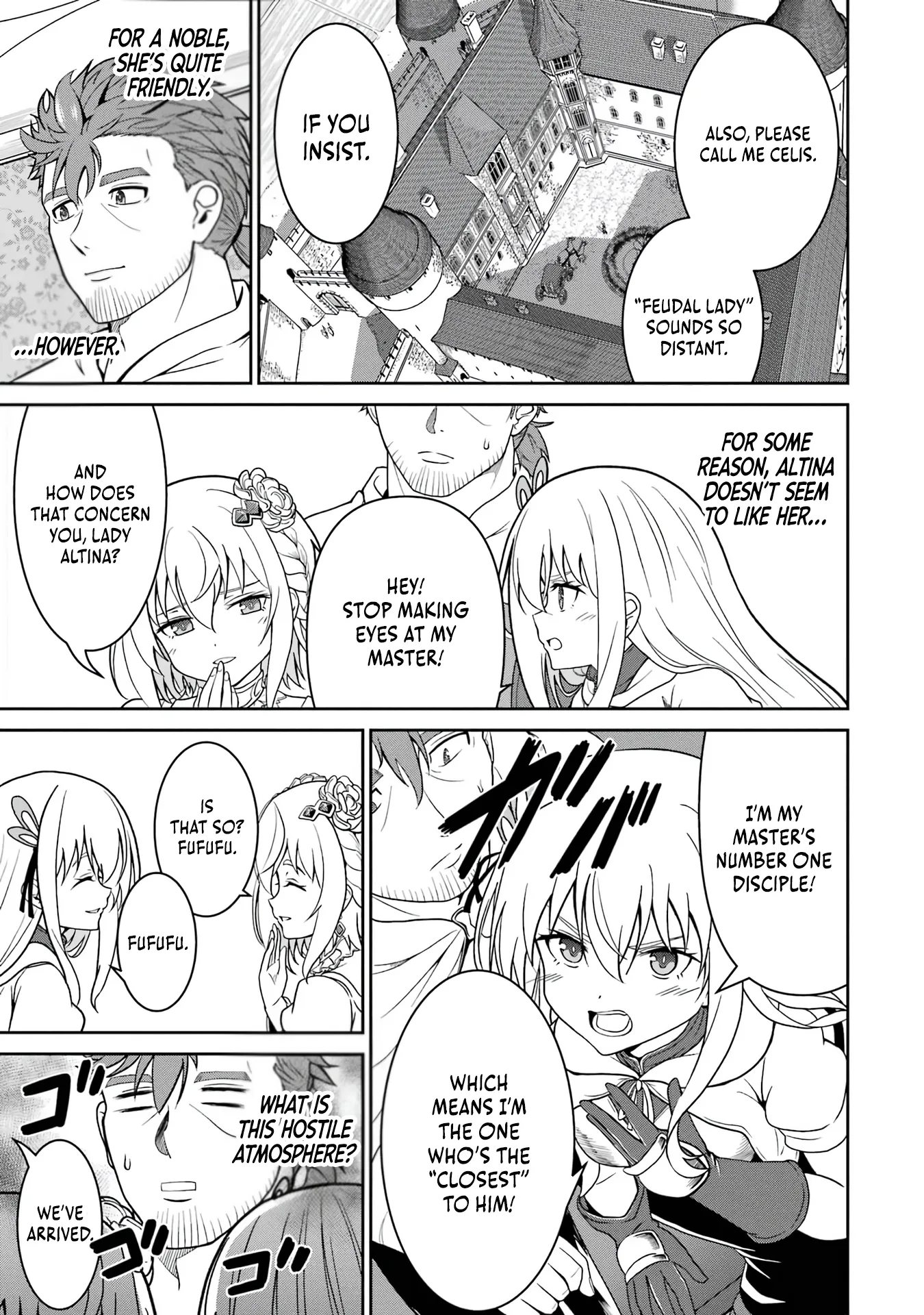 Ossan Boukensha no Okureta Eiyuu-tan  Kansha no Suburi o 1 nichi 1 man Kaishite itara, Kensei ga Deshi-iri Shigan ni Yatte Kita Chapter 3 page 39 - 
