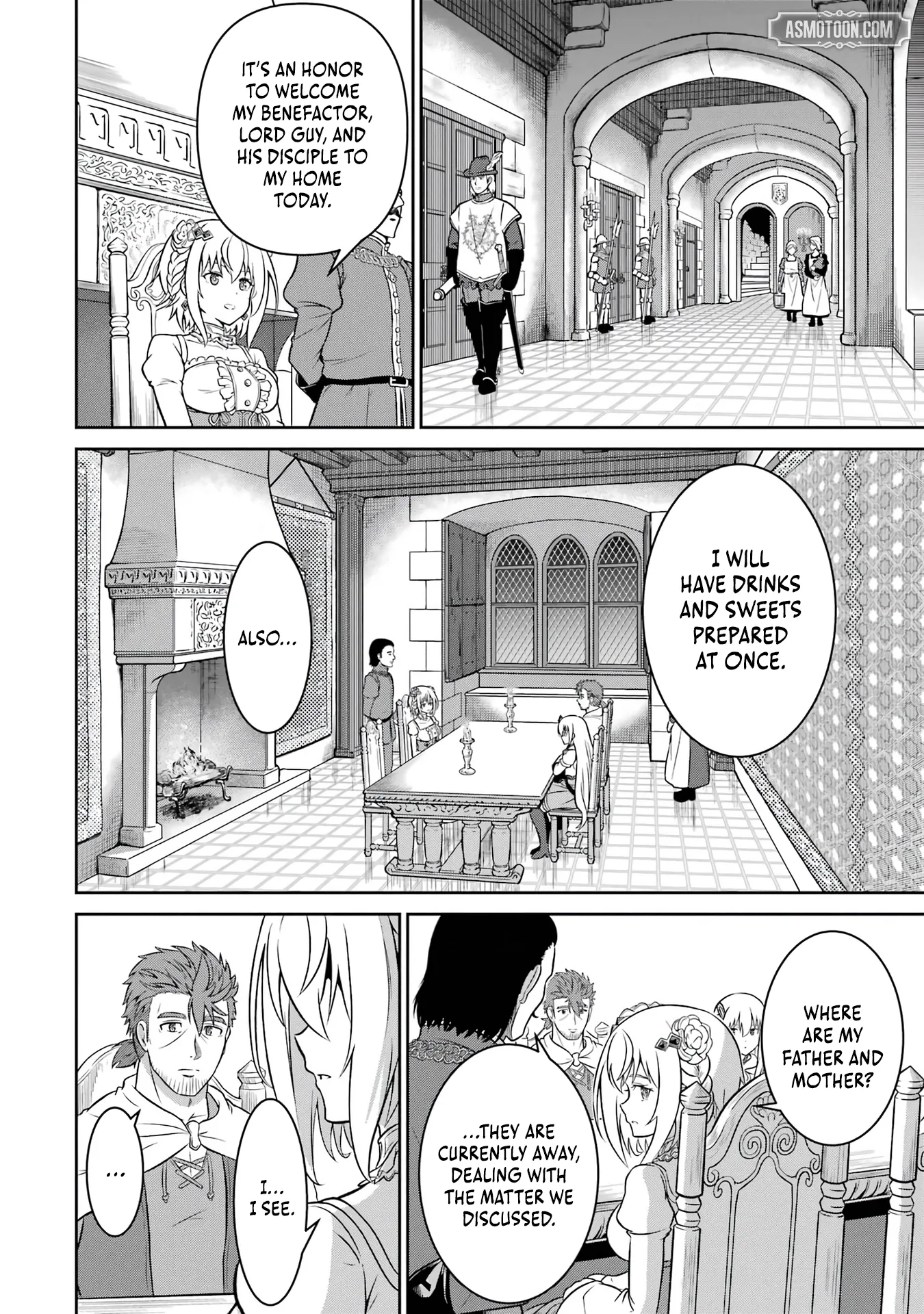 Ossan Boukensha no Okureta Eiyuu-tan  Kansha no Suburi o 1 nichi 1 man Kaishite itara, Kensei ga Deshi-iri Shigan ni Yatte Kita Chapter 3 page 40 - 