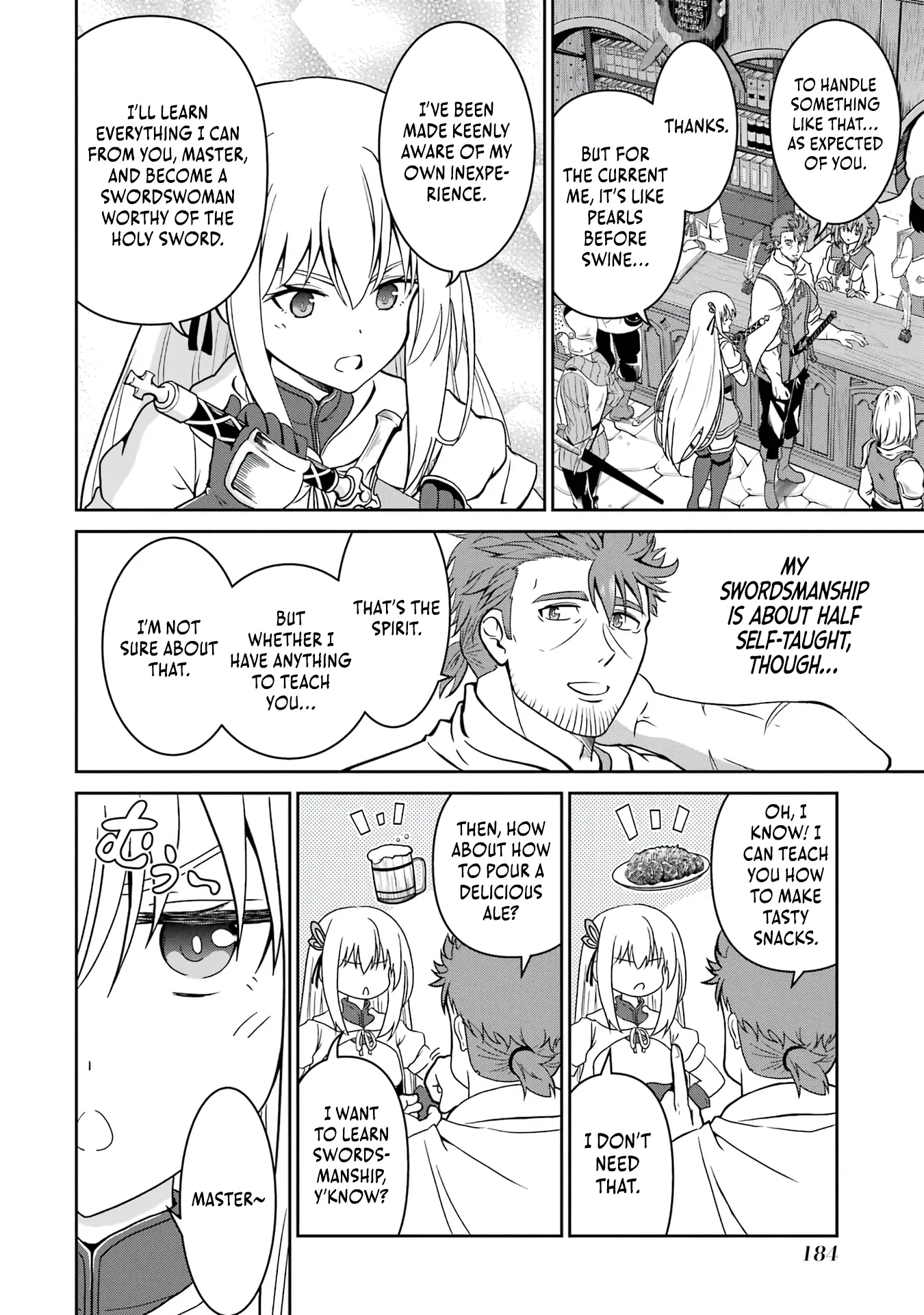 Ossan Boukensha no Okureta Eiyuu-tan  Kansha no Suburi o 1 nichi 1 man Kaishite itara, Kensei ga Deshi-iri Shigan ni Yatte Kita Chapter 3 page 6 - 