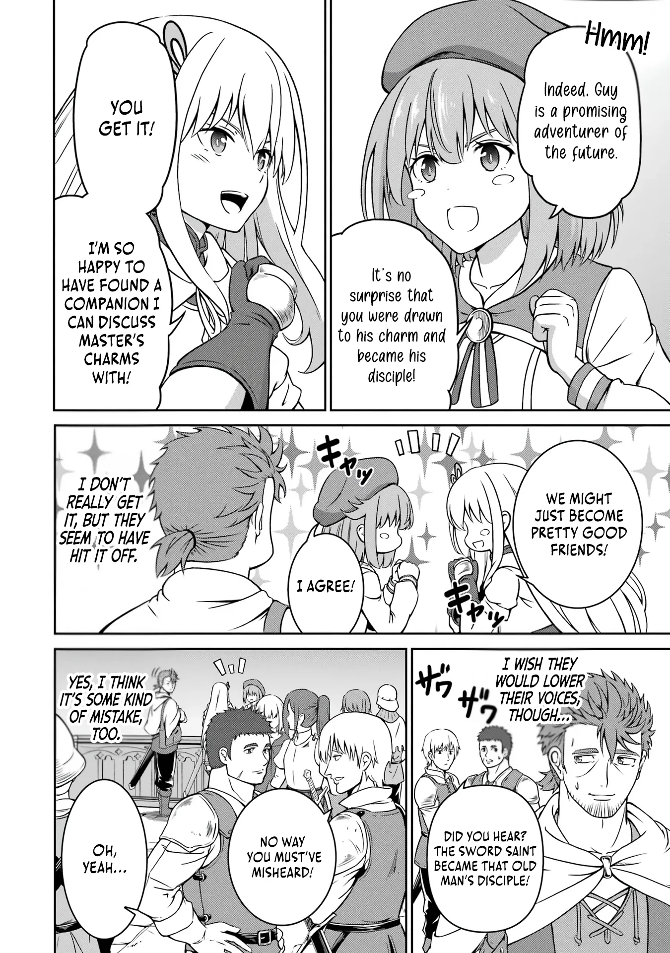 Ossan Boukensha no Okureta Eiyuu-tan  Kansha no Suburi o 1 nichi 1 man Kaishite itara, Kensei ga Deshi-iri Shigan ni Yatte Kita Chapter 3 page 10 - 