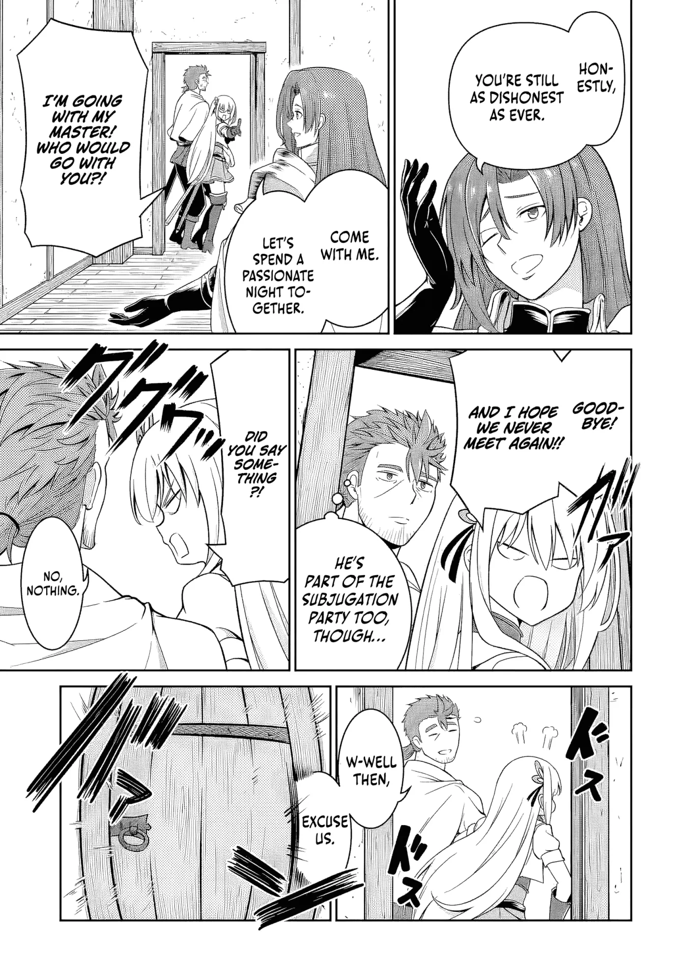 Ossan Boukensha no Okureta Eiyuu-tan  Kansha no Suburi o 1 nichi 1 man Kaishite itara, Kensei ga Deshi-iri Shigan ni Yatte Kita Chapter 4 page 12 - 