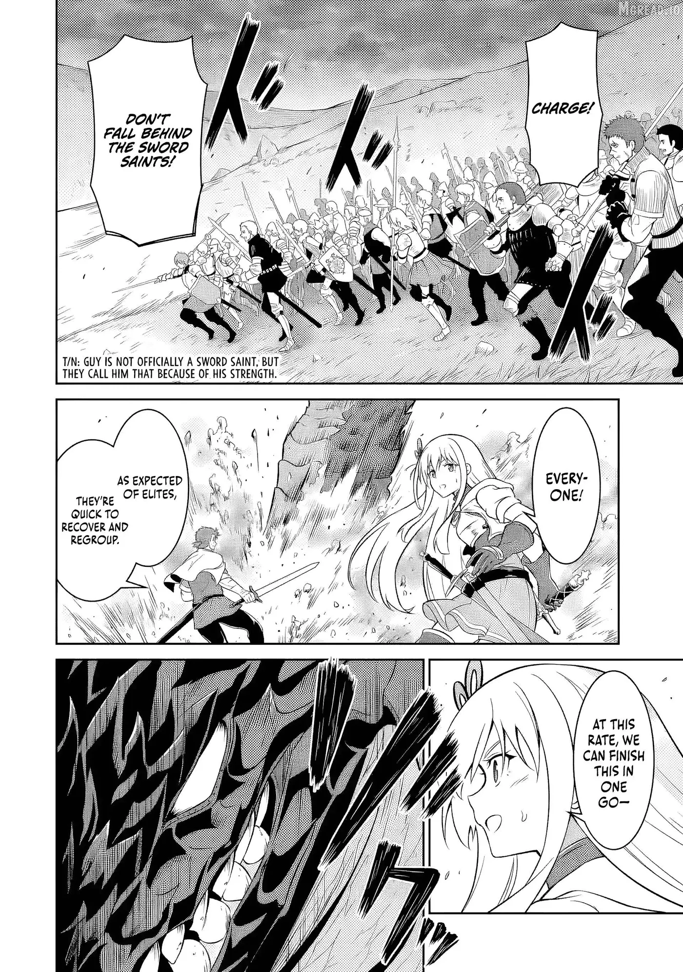 Ossan Boukensha no Okureta Eiyuu-tan  Kansha no Suburi o 1 nichi 1 man Kaishite itara, Kensei ga Deshi-iri Shigan ni Yatte Kita Chapter 5 page 5 - 