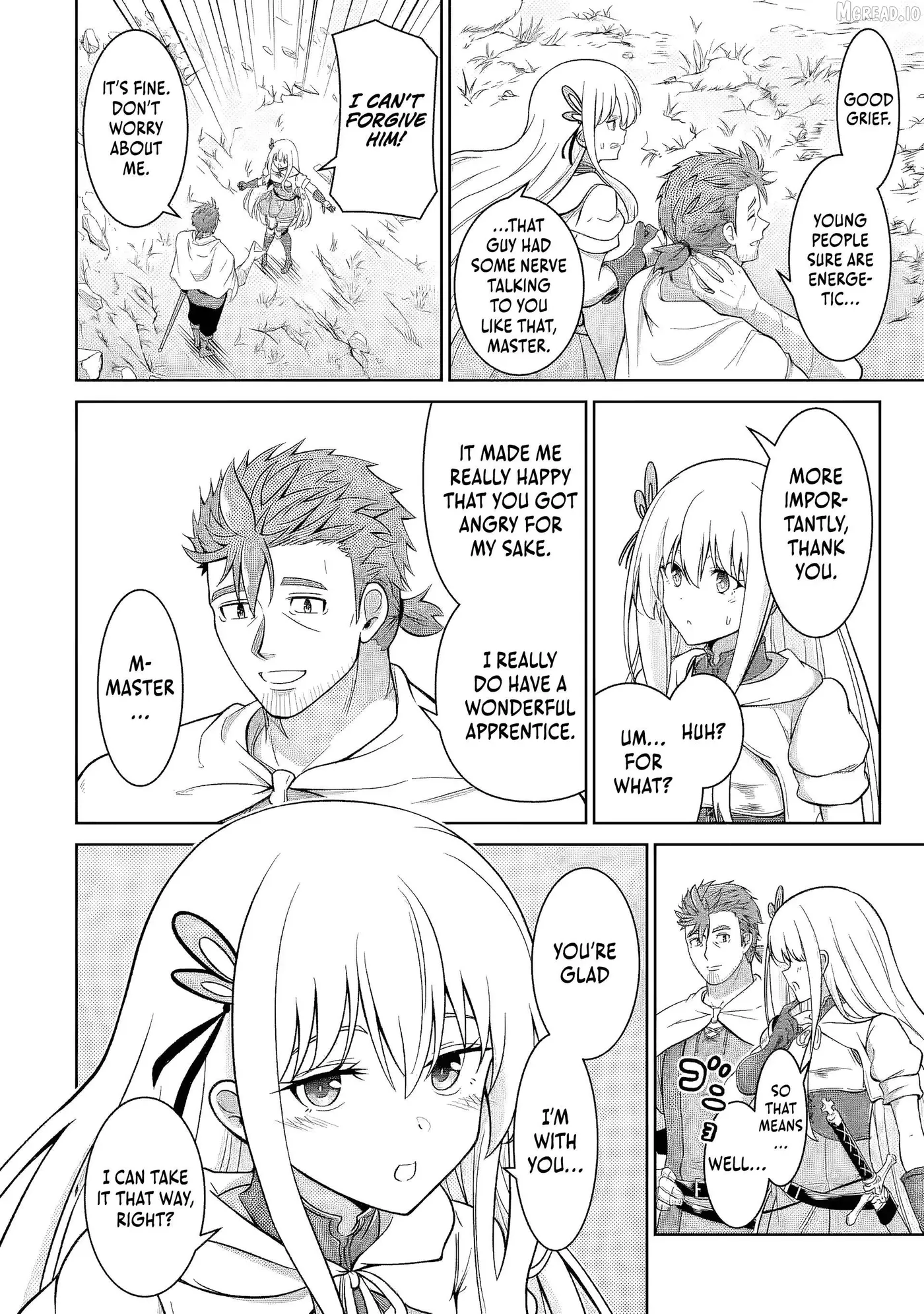 Ossan Boukensha no Okureta Eiyuu-tan  Kansha no Suburi o 1 nichi 1 man Kaishite itara, Kensei ga Deshi-iri Shigan ni Yatte Kita Chapter 5 page 46 - 