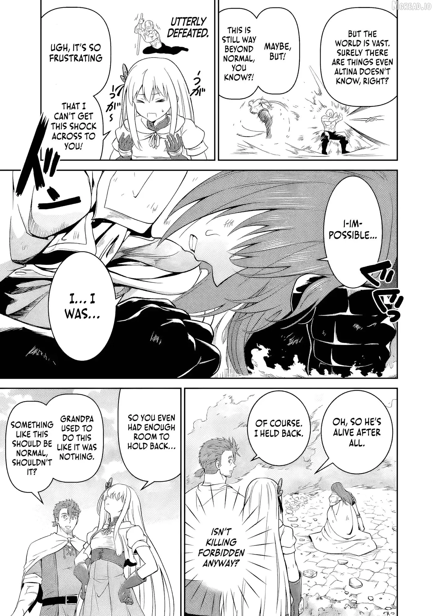 Ossan Boukensha no Okureta Eiyuu-tan  Kansha no Suburi o 1 nichi 1 man Kaishite itara, Kensei ga Deshi-iri Shigan ni Yatte Kita Chapter 6 page 38 - 