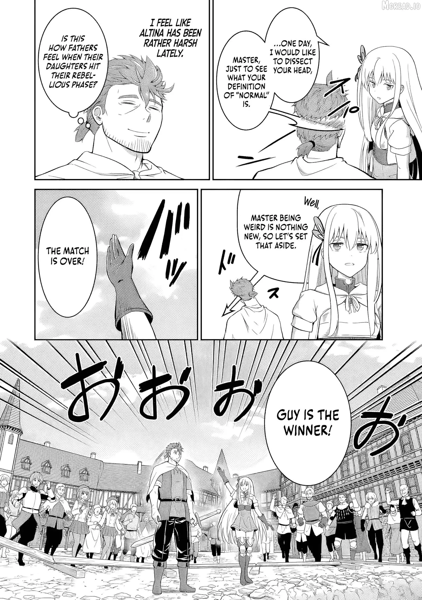 Ossan Boukensha no Okureta Eiyuu-tan  Kansha no Suburi o 1 nichi 1 man Kaishite itara, Kensei ga Deshi-iri Shigan ni Yatte Kita Chapter 6 page 39 - 