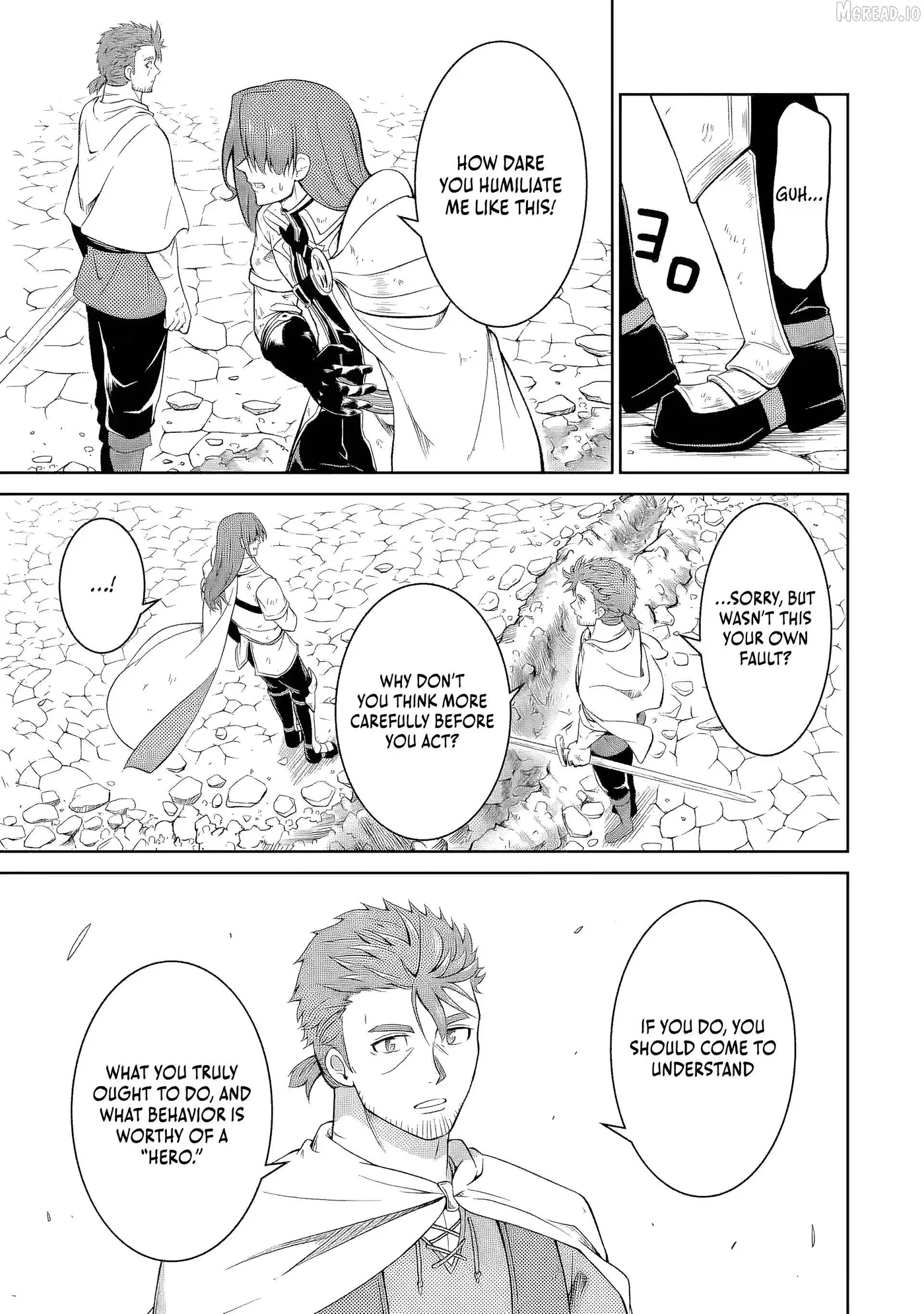 Ossan Boukensha no Okureta Eiyuu-tan  Kansha no Suburi o 1 nichi 1 man Kaishite itara, Kensei ga Deshi-iri Shigan ni Yatte Kita Chapter 6 page 40 - 