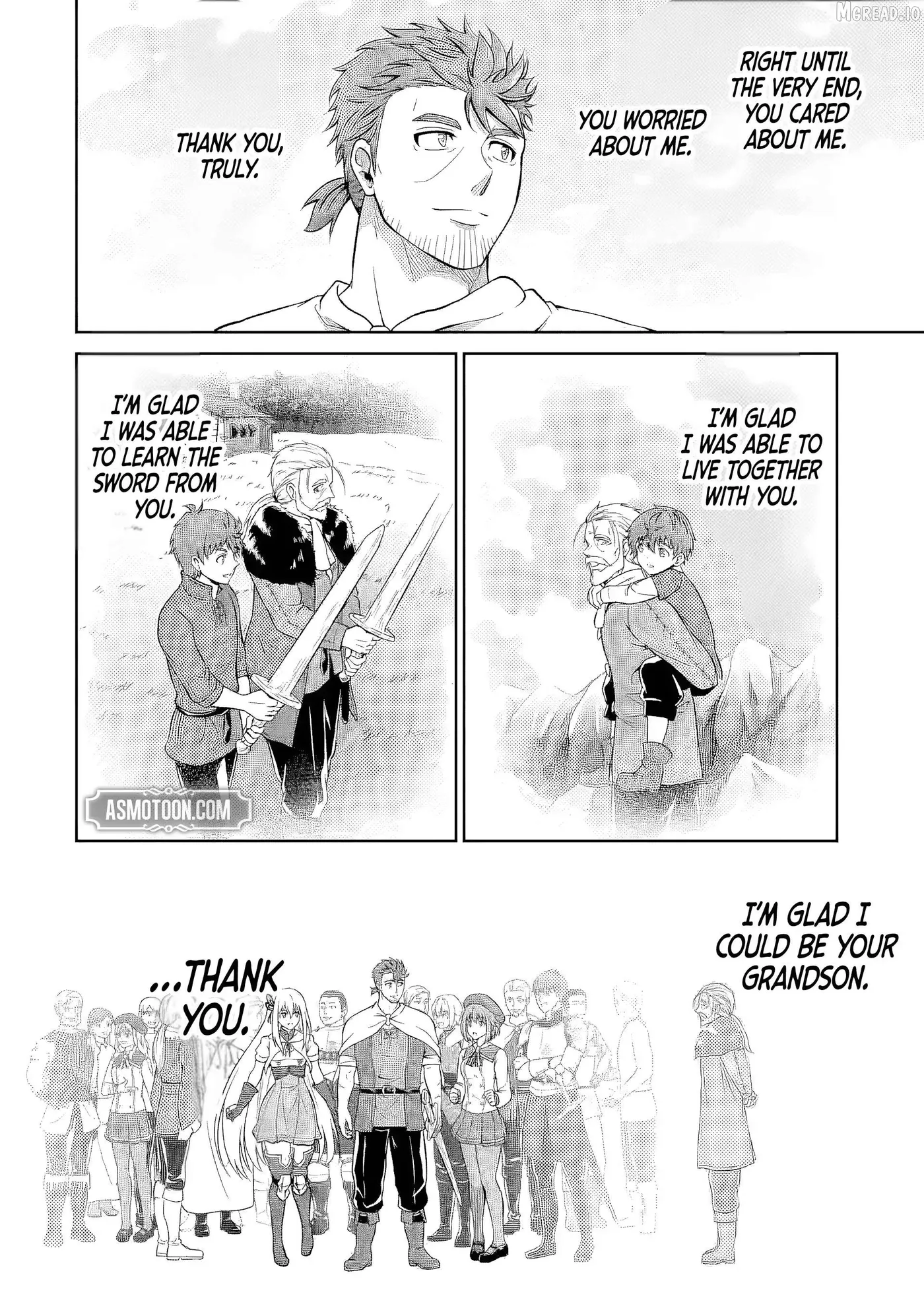 Ossan Boukensha no Okureta Eiyuu-tan  Kansha no Suburi o 1 nichi 1 man Kaishite itara, Kensei ga Deshi-iri Shigan ni Yatte Kita Chapter 6 page 45 - 