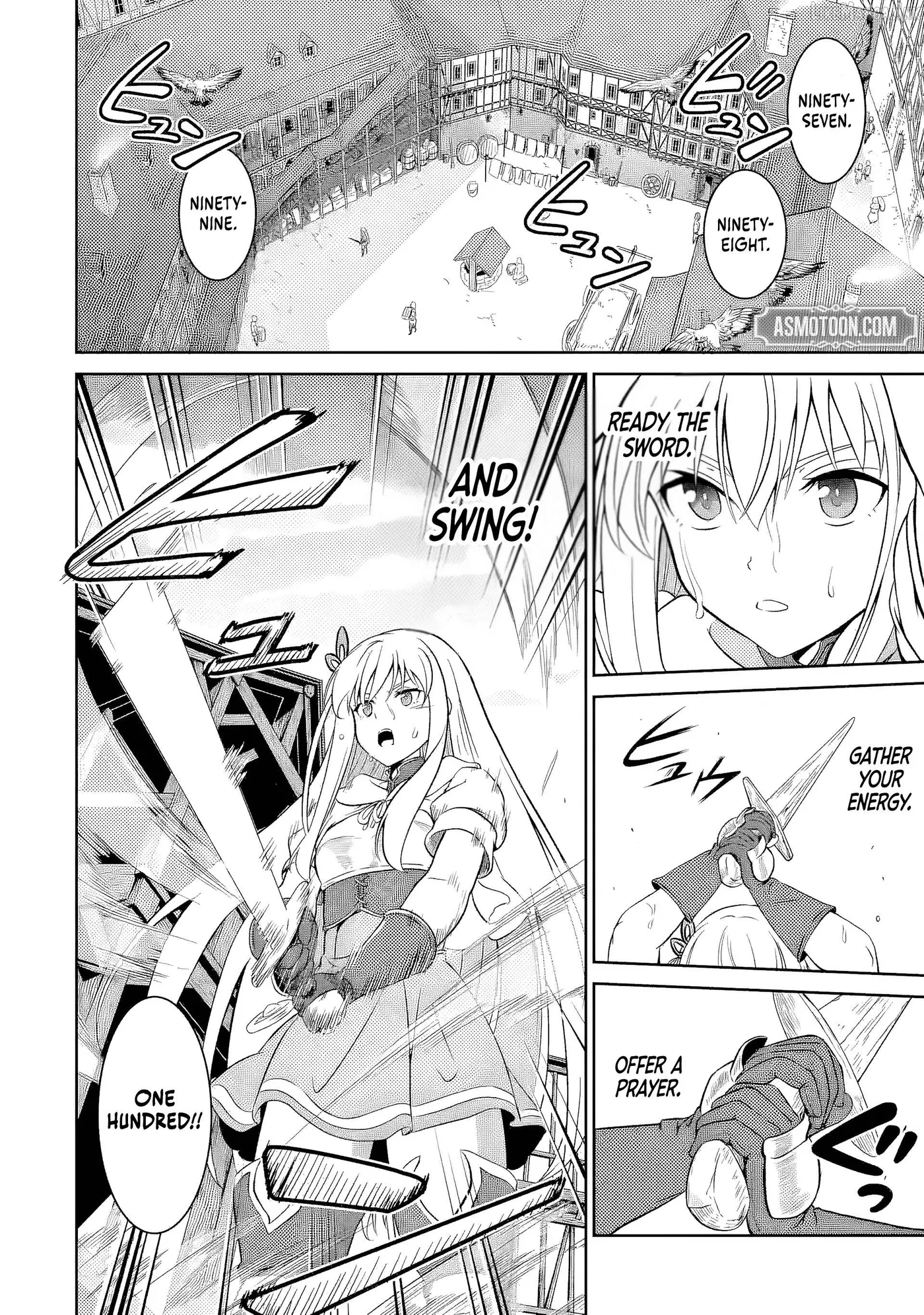 Ossan Boukensha no Okureta Eiyuu-tan  Kansha no Suburi o 1 nichi 1 man Kaishite itara, Kensei ga Deshi-iri Shigan ni Yatte Kita Chapter 7 page 25 - 